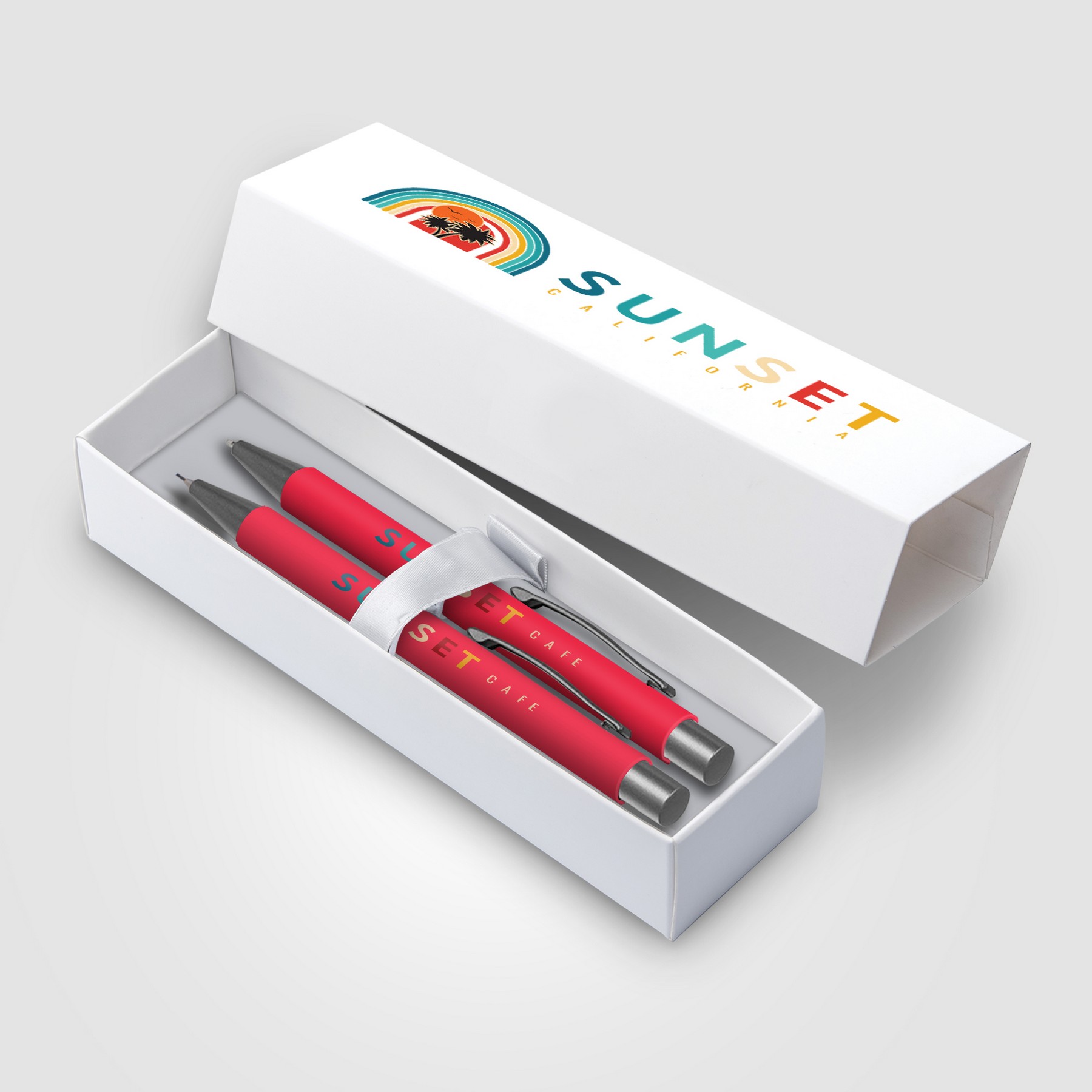 Picture of Bowie Pen & Pencil Gift Set with ColorJet Box