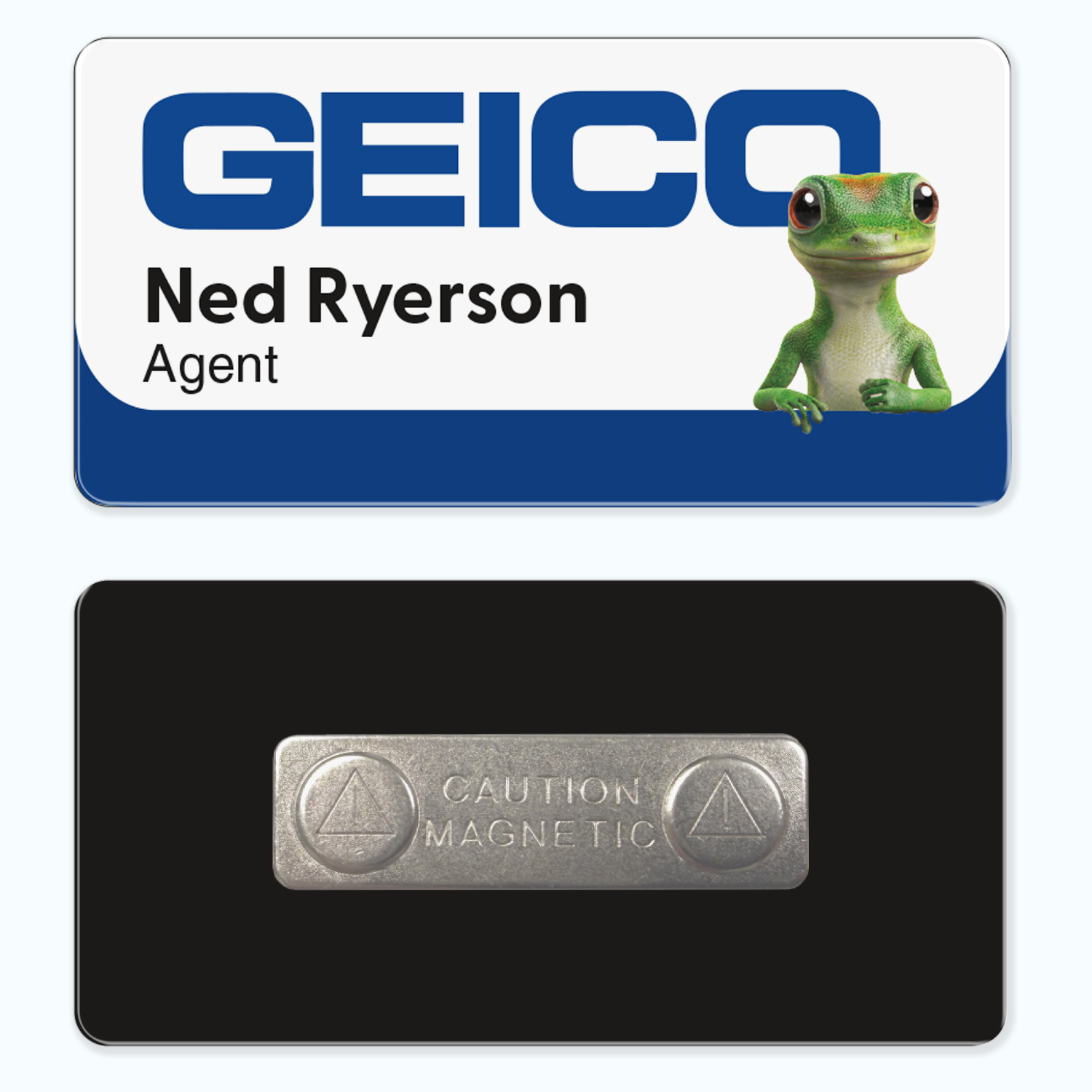 Picture of 1.5 x 3 Name Badge - Magnet Back