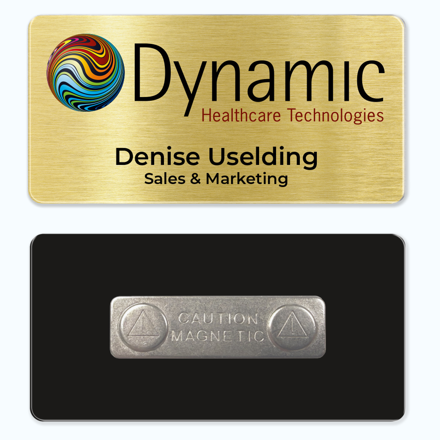 Picture of 1.5 x 3 Name Badge - Magnet Back