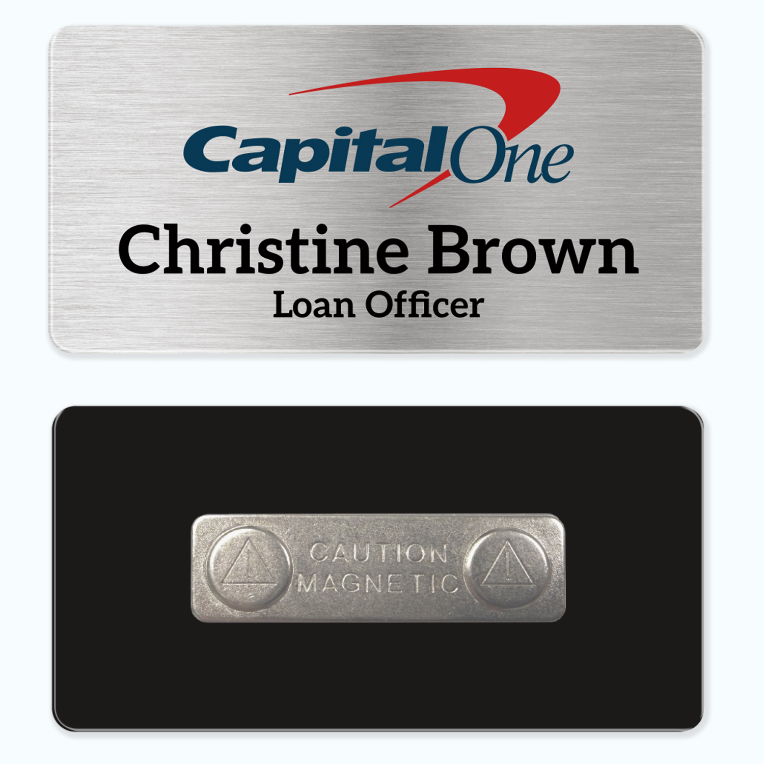 Picture of 1.5 x 3 Name Badge - Magnet Back
