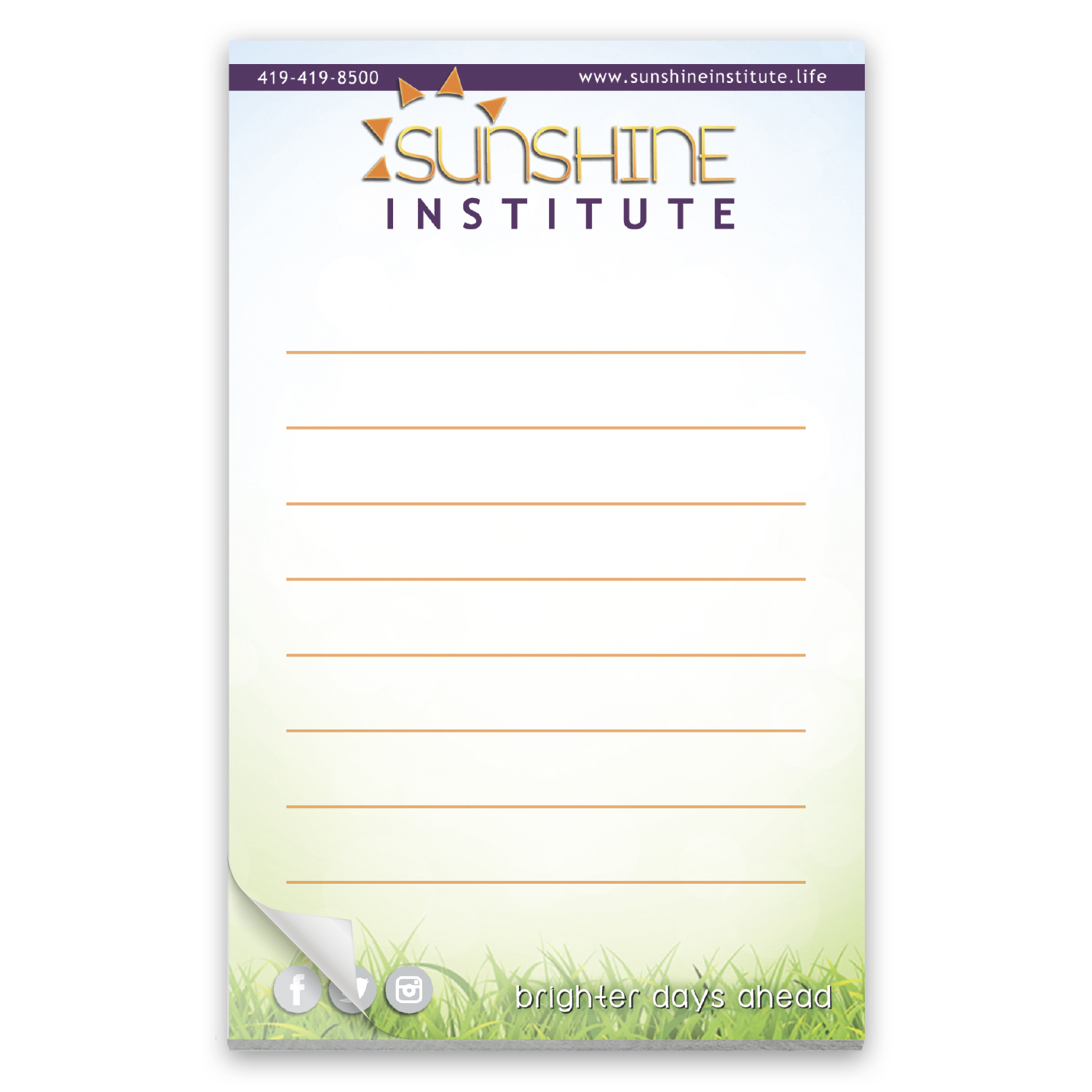 Picture of Paper Note Pad 3 1/2 x 5 1/2, 50 pages 4CP