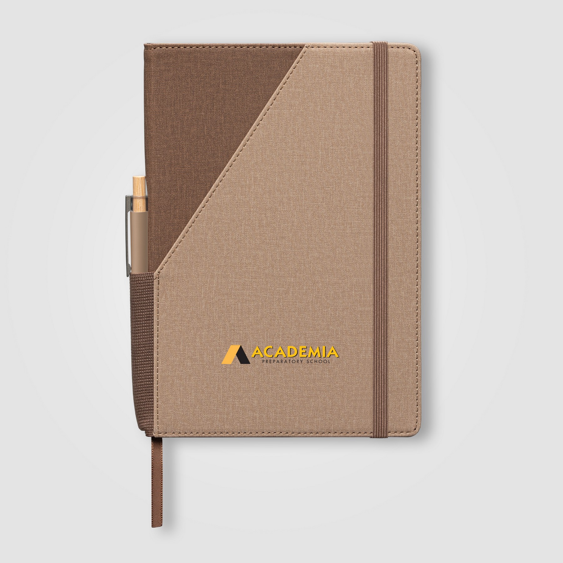 Picture of Xanadu Recycled PU Two-Tone Refillable Pen Set Notebook - A5