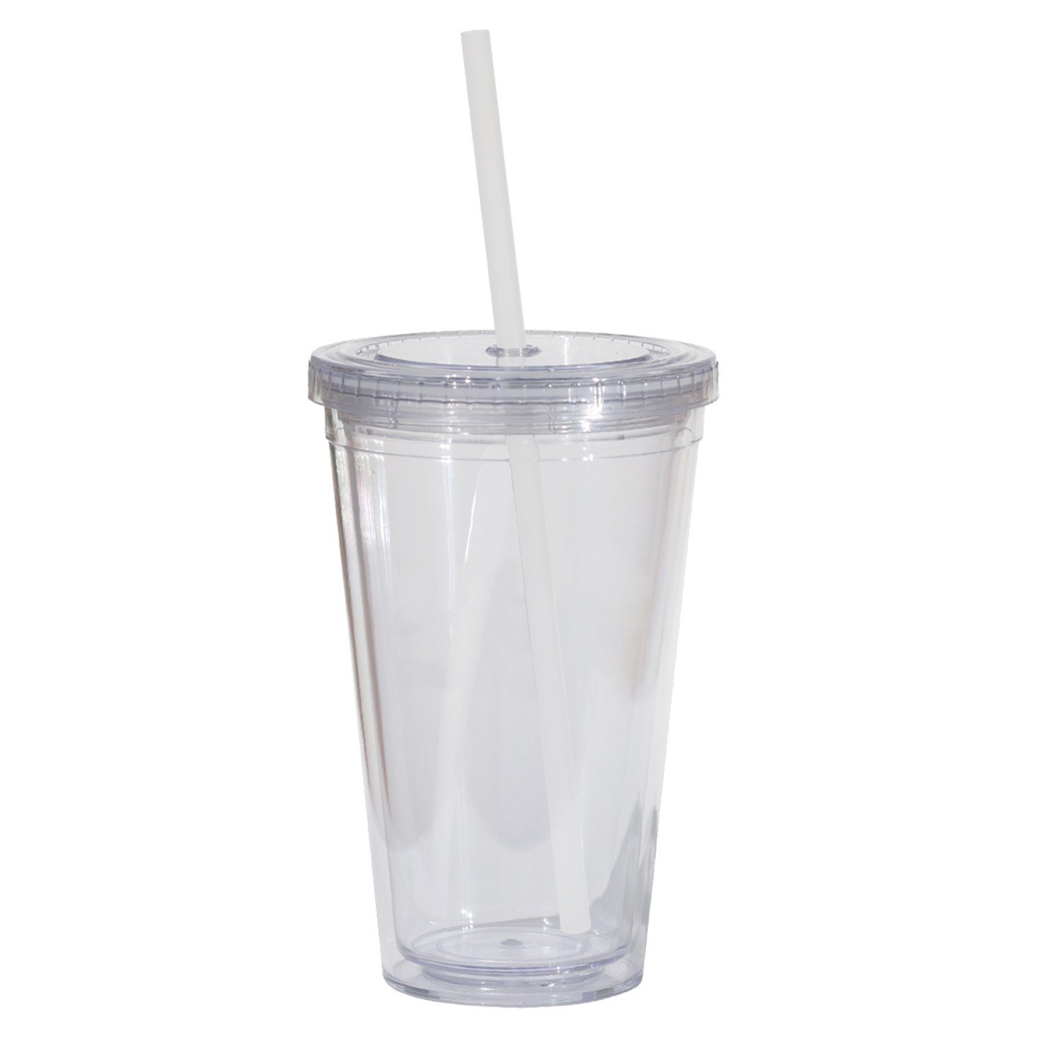 Picture of Double Wall 16 Oz Tumbler - Clear