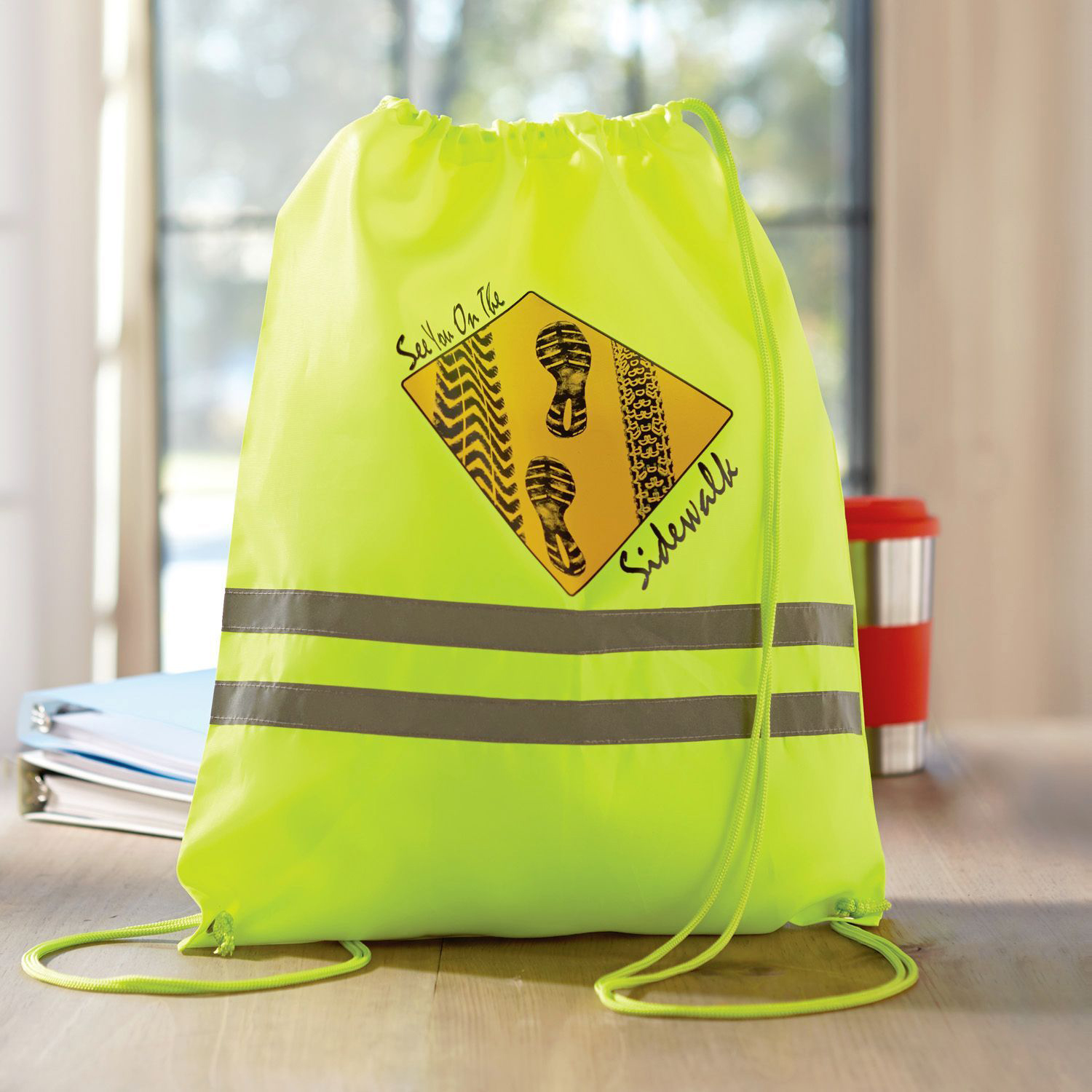 Picture of Reflective Drawstring Backpack