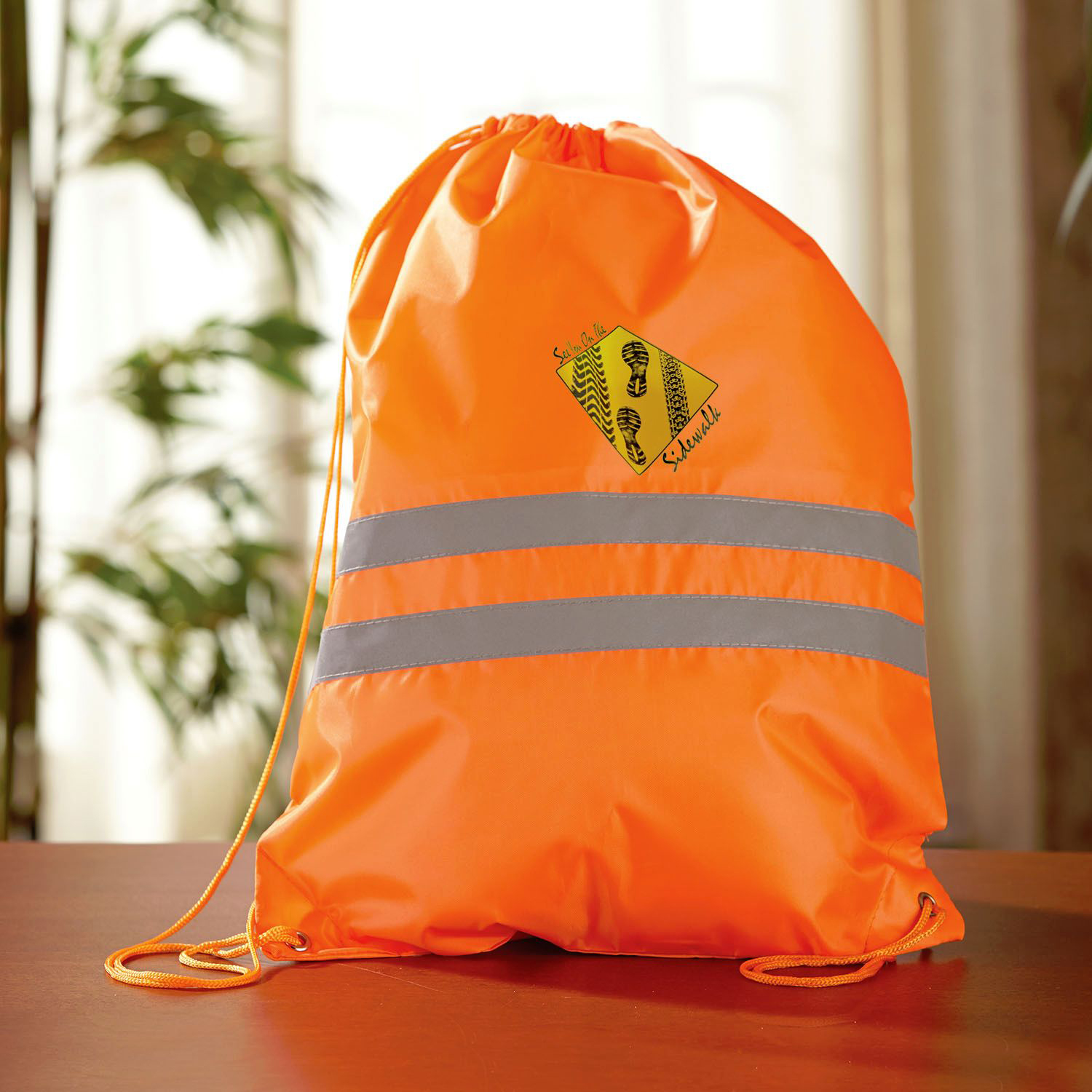 Picture of Reflective Drawstring Backpack