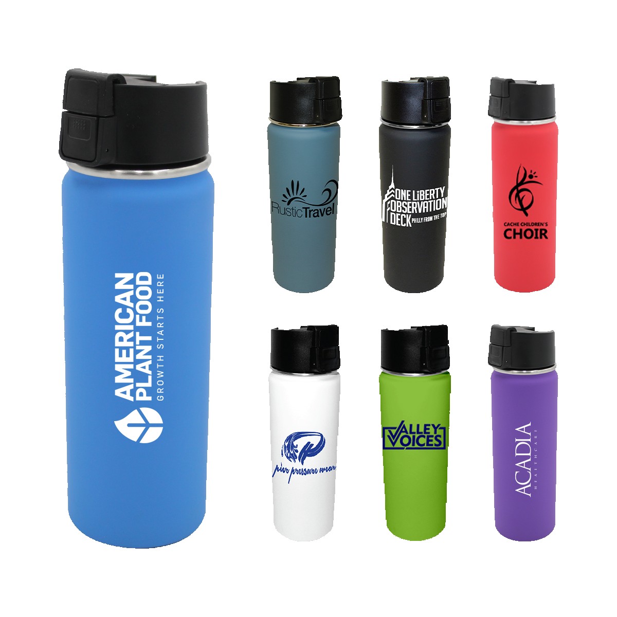 Picture of 20 Oz. Halcyon® Sport Bottle w/Push Button Lid
