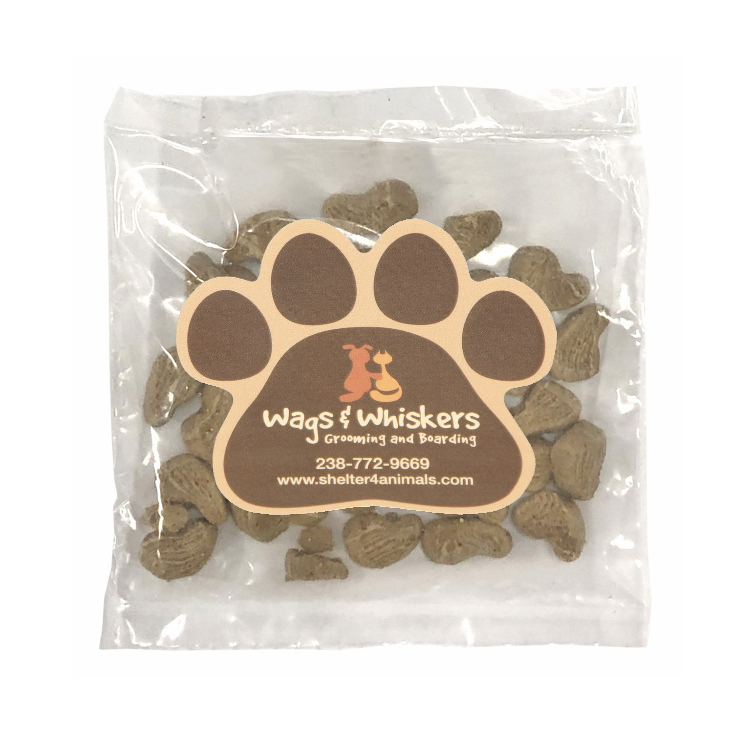 Picture of Mini Snack Bag with Paw Magnet Pet Fill