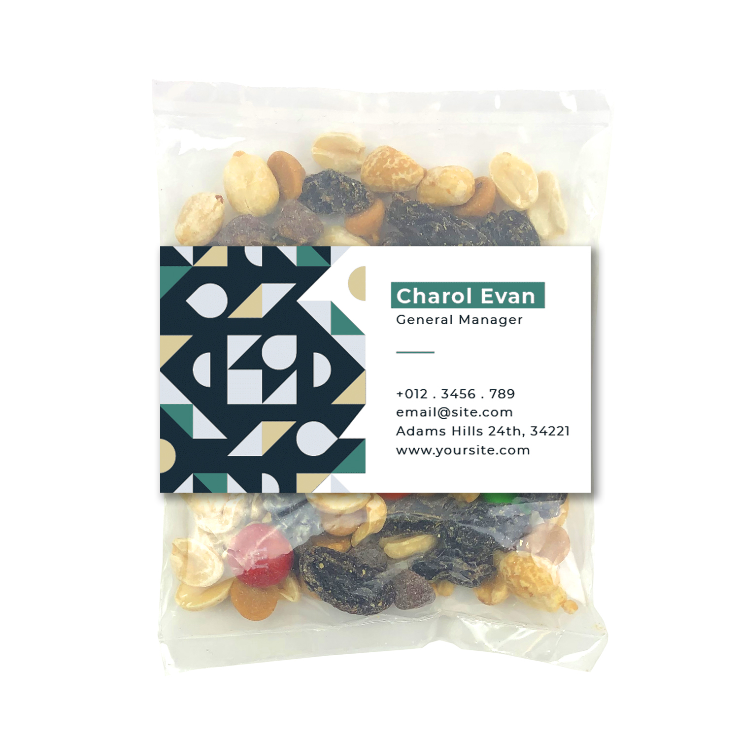 Picture of Small Snack Bag with Rectangle Magnet Standard Fill
