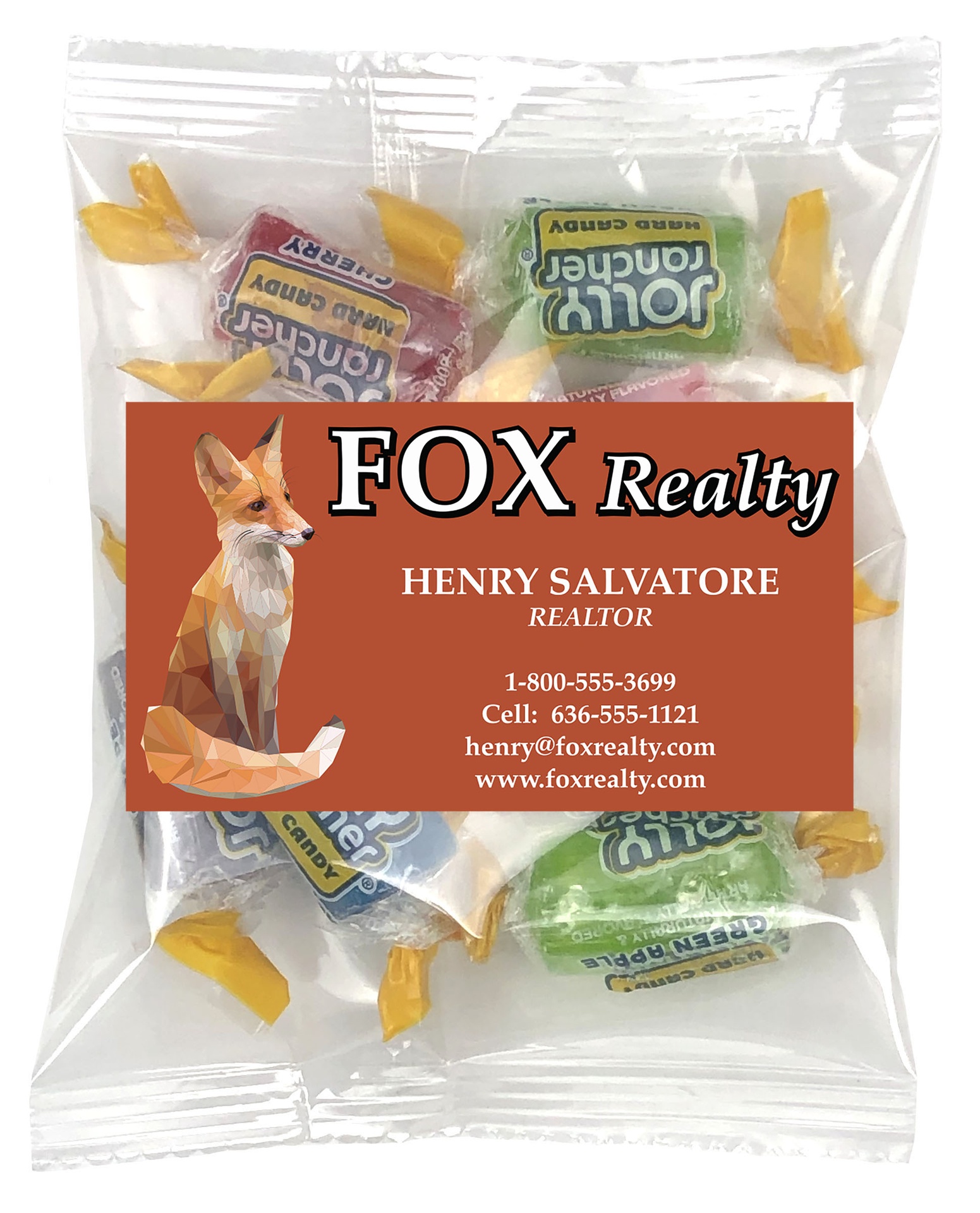 Picture of Small Snack Bag with Rectangle Magnet Standard Fill
