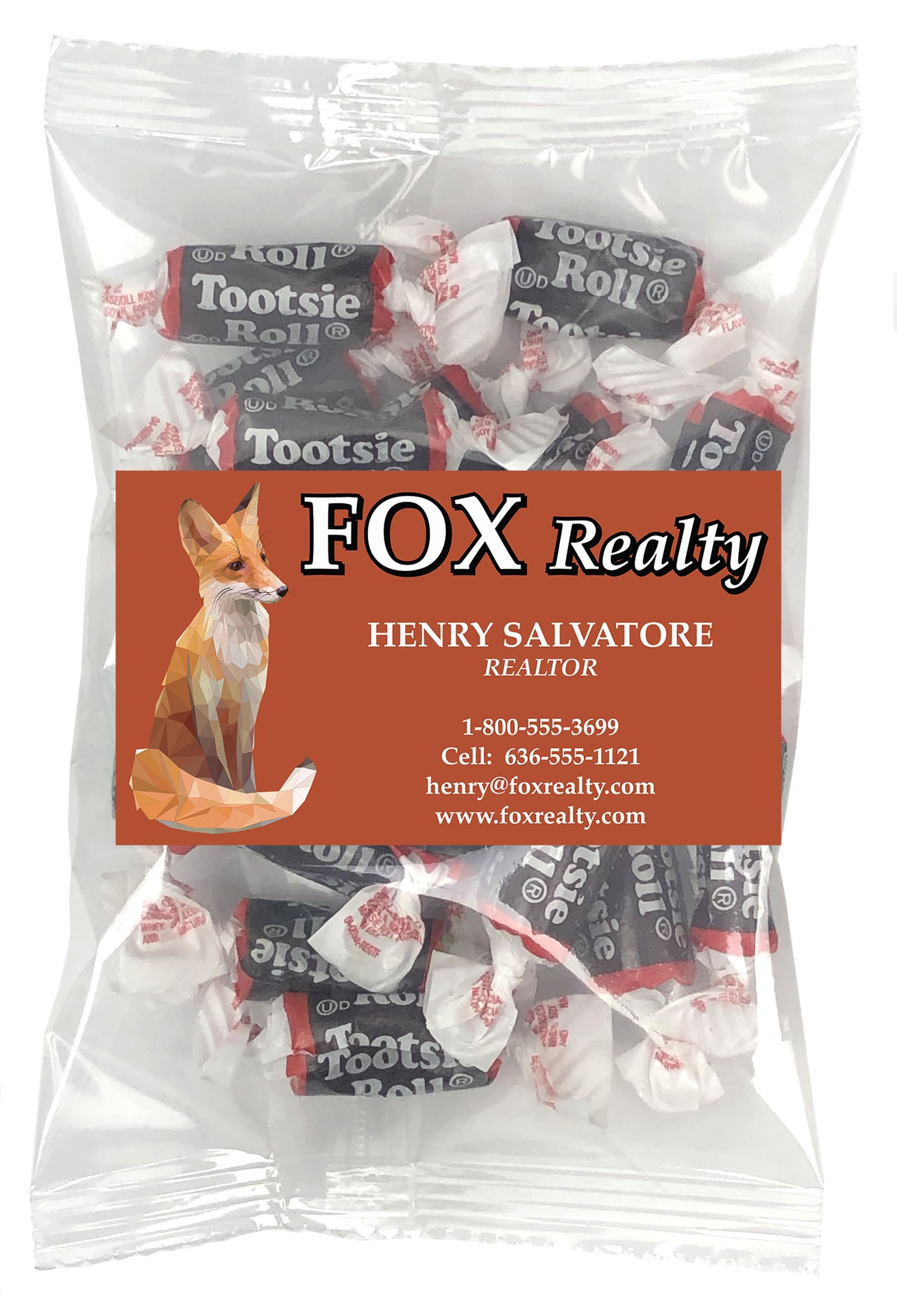 Picture of Small Snack Bag with Rectangle Magnet Standard Fill