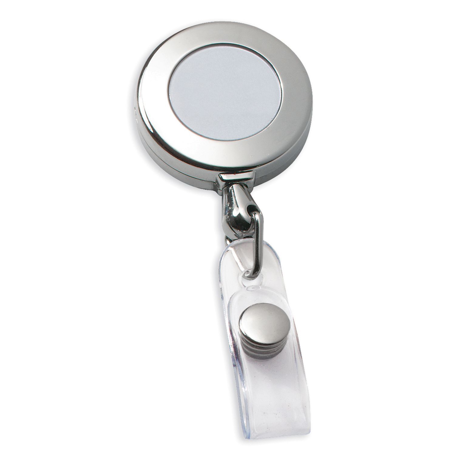 Picture of Circle Chrome Retractable Badge Holder