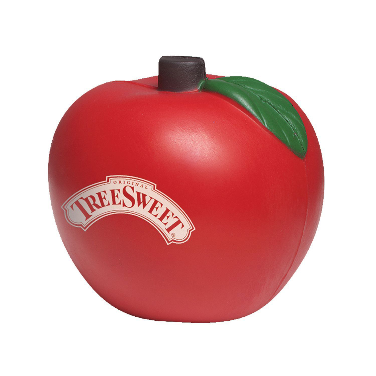 Picture of Red Apple Stress Shape With Green Leaves