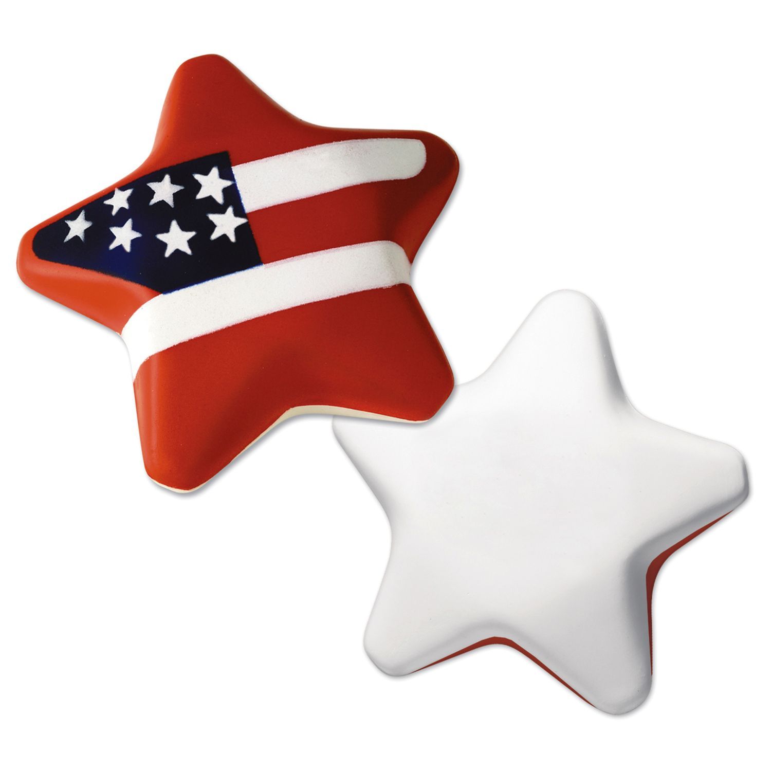 Picture of Red White And Blue Patriotic Star Stress Shape