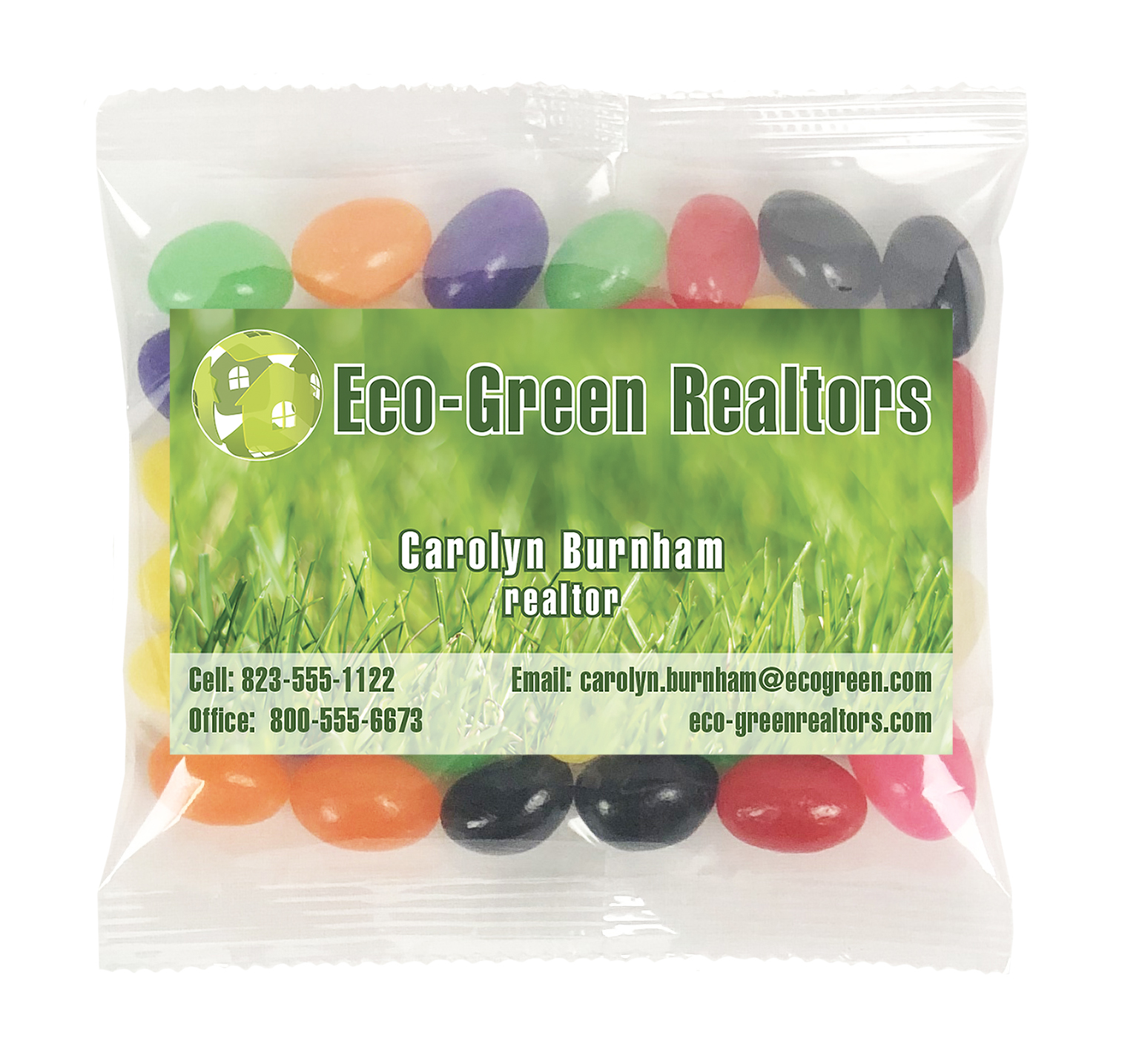 Picture of Large Snack Bag with Rectangle Magnet Standard Fill