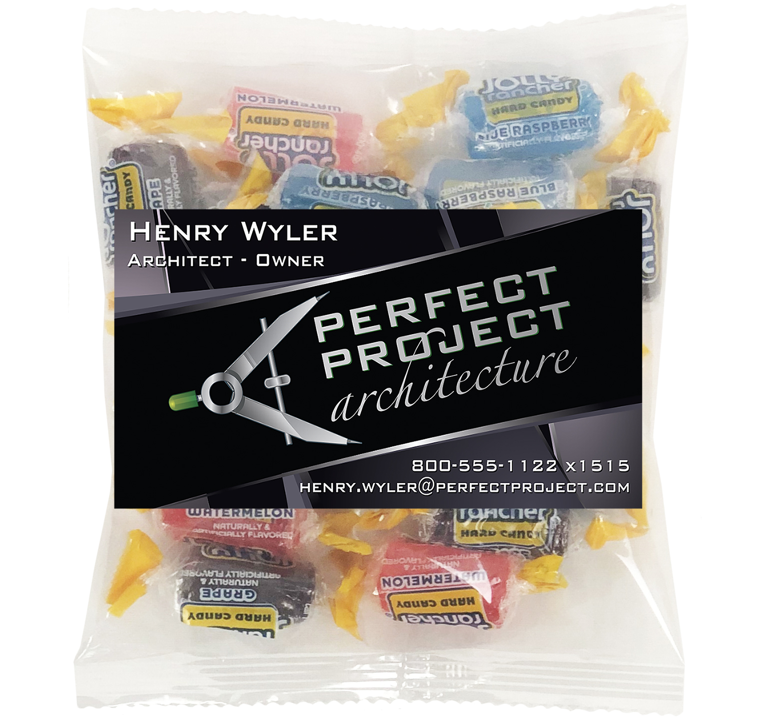 Picture of Large Snack Bag with Rectangle Magnet Standard Fill
