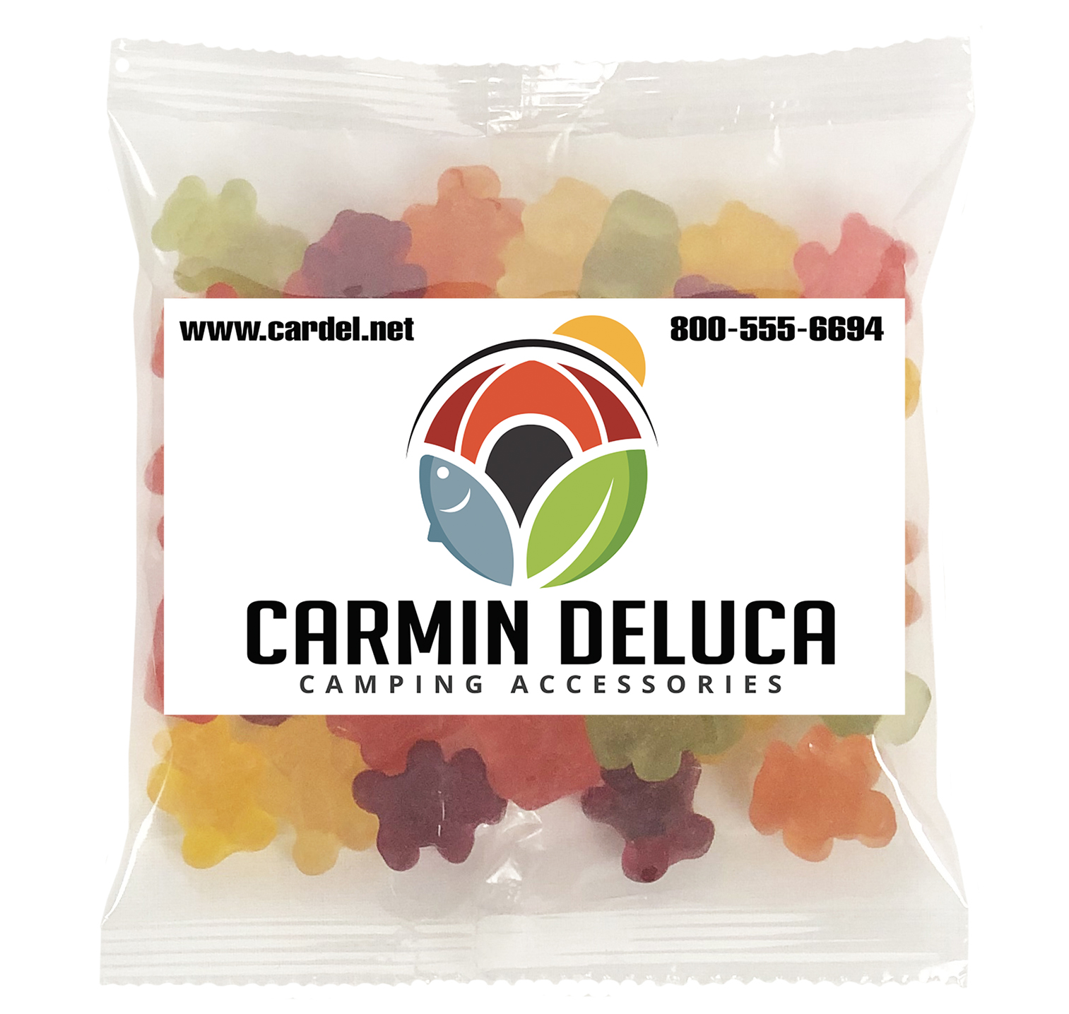 Picture of Large Snack Bag with Rectangle Magnet Standard Fill
