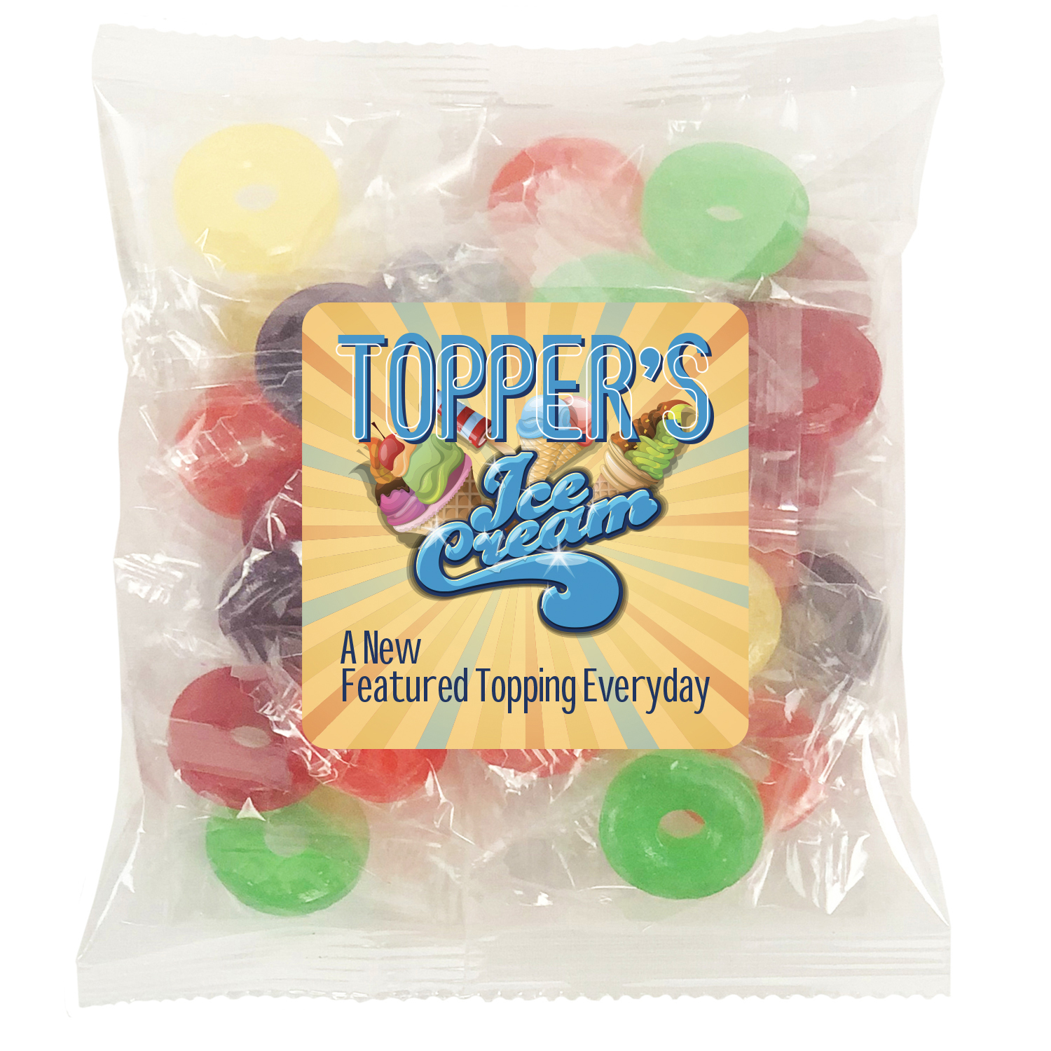 Picture of Large Snack Bag with Label Premium Fill