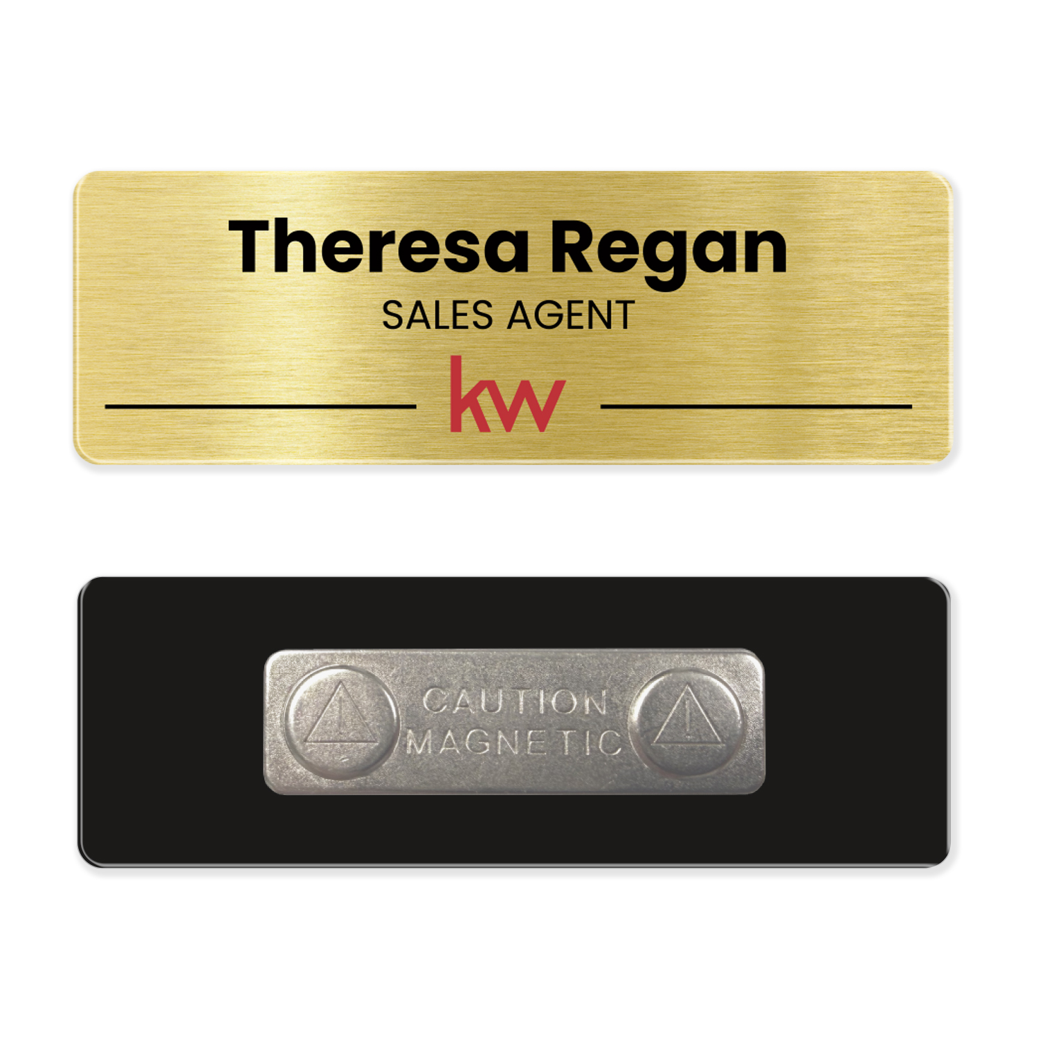 Picture of 1 x 3 Name Badge - Magnet Back