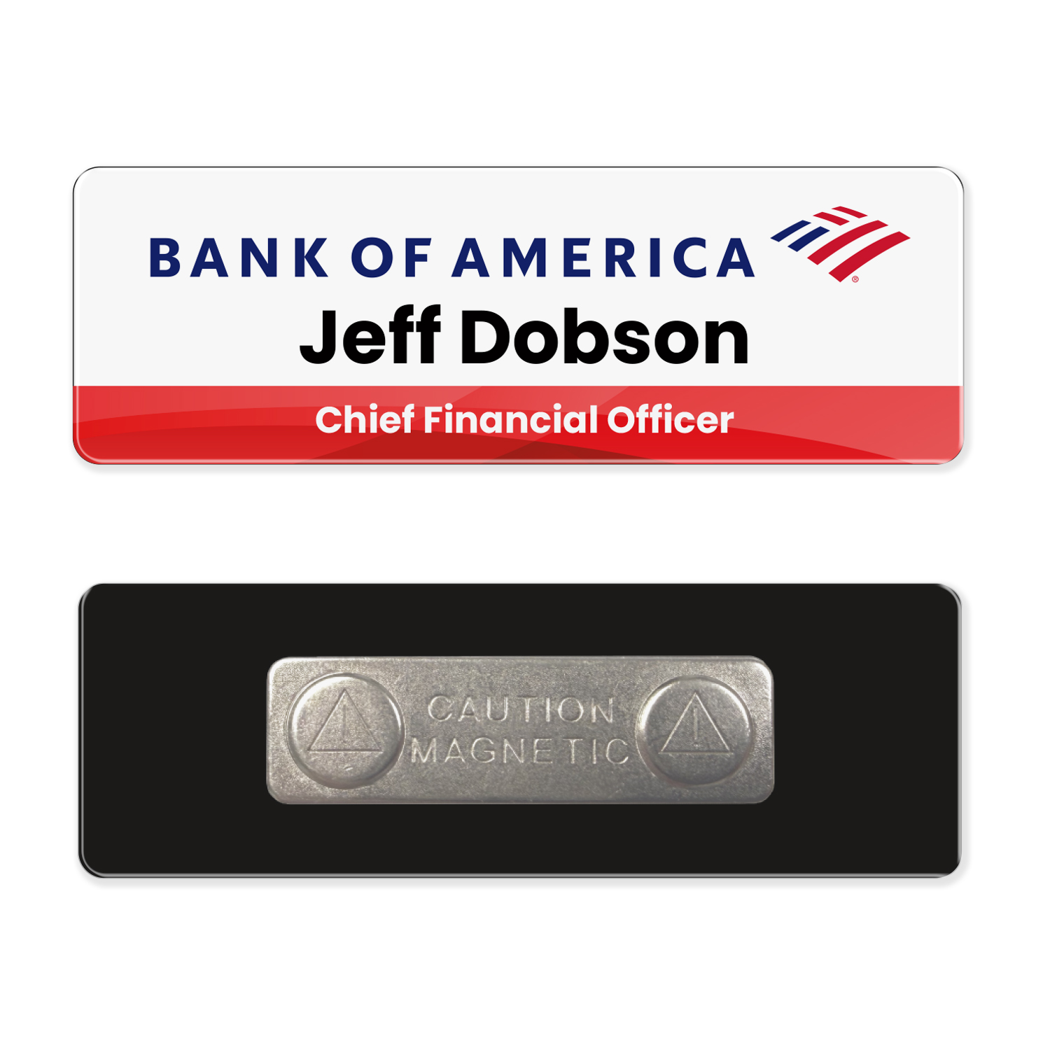 Picture of 1 x 3 Name Badge - Magnet Back
