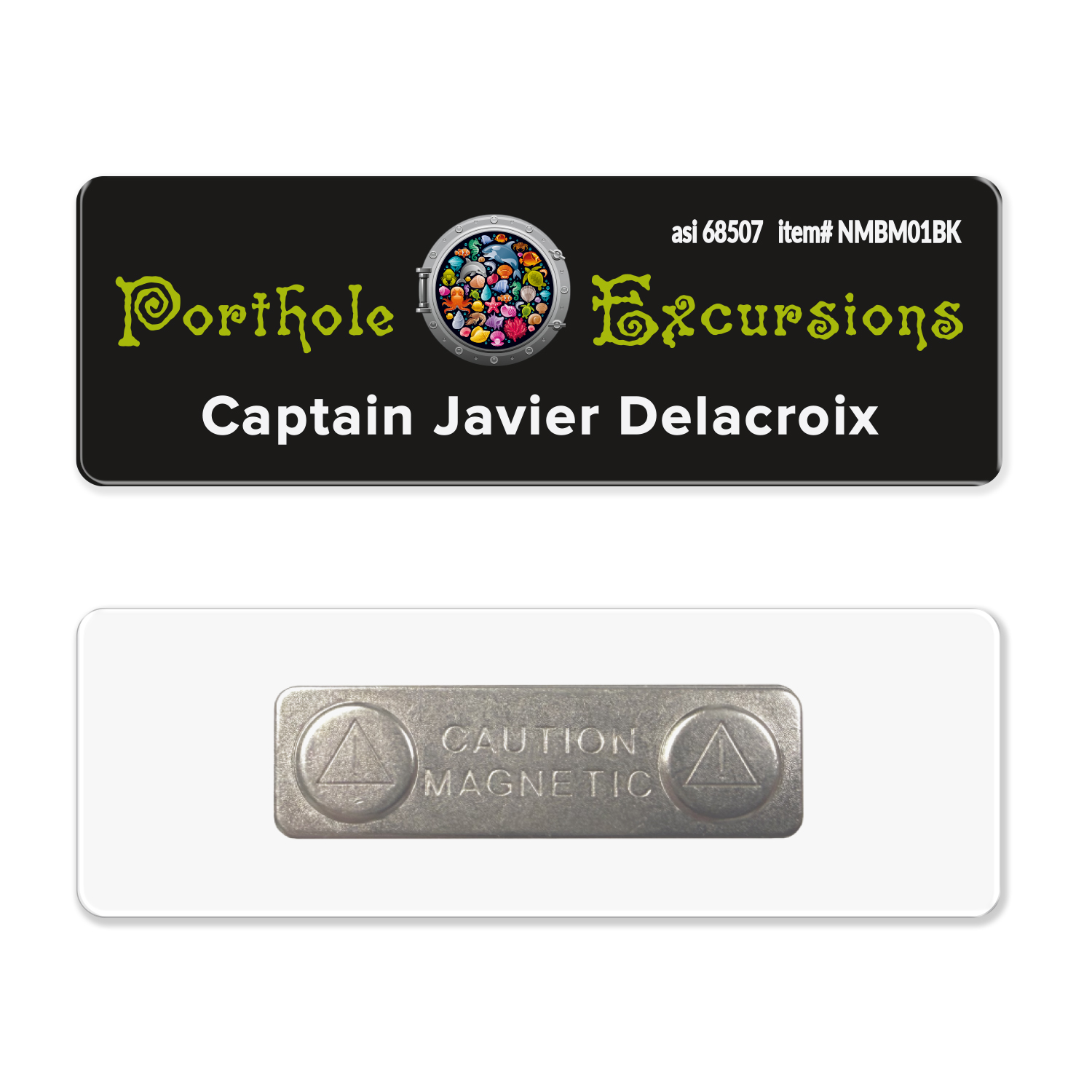Picture of 1 x 3 Name Badge - Magnet Back