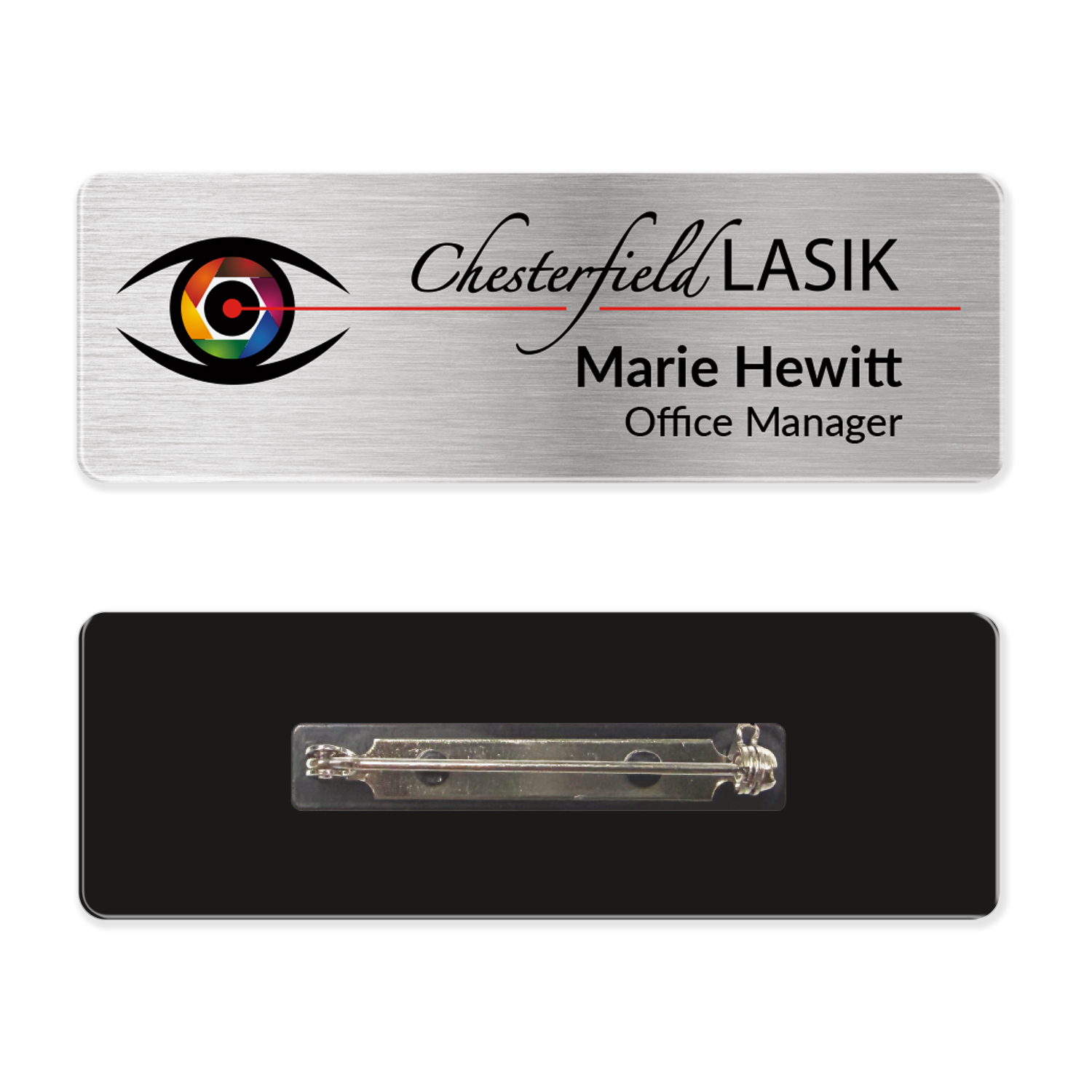 Picture of 1 x 3 Name Badge - Pin Back