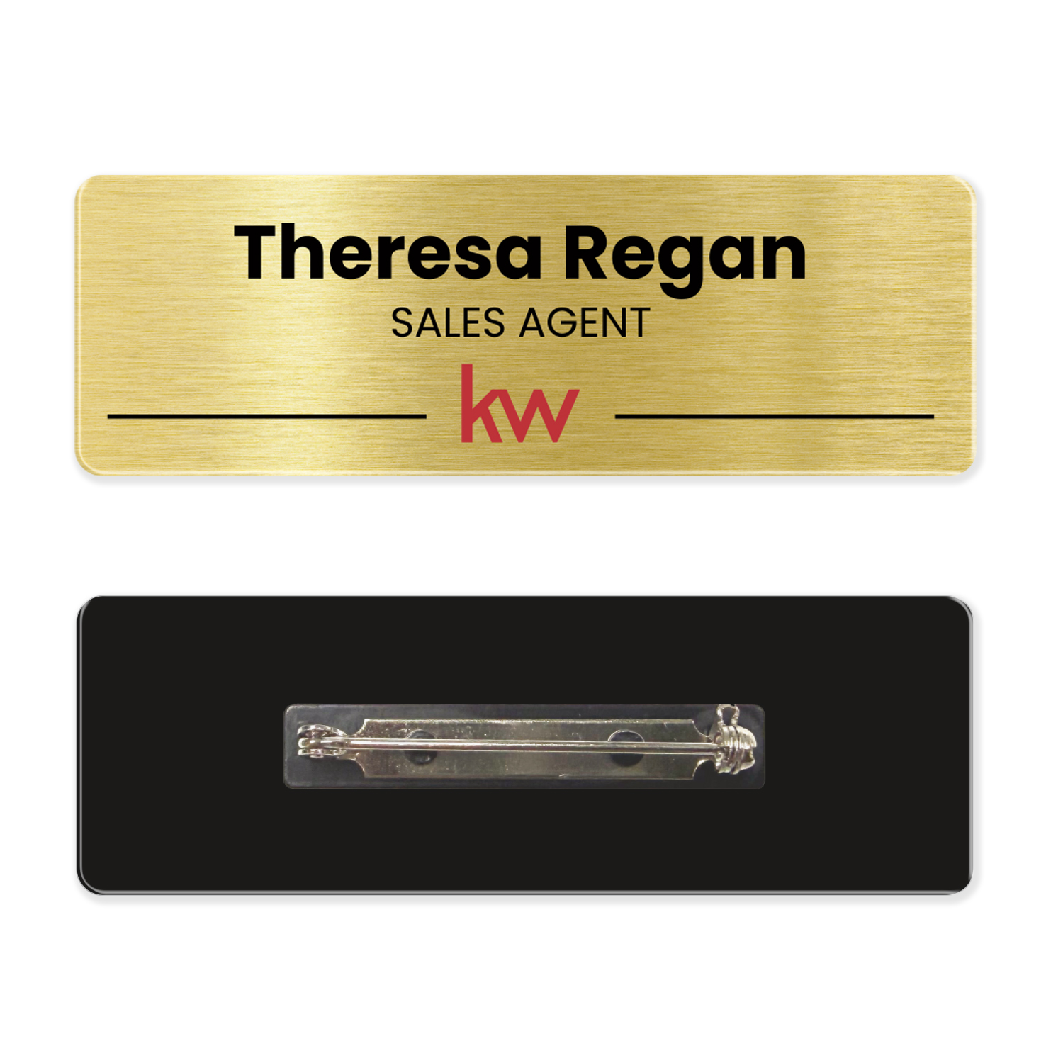 Picture of 1 x 3 Name Badge - Pin Back