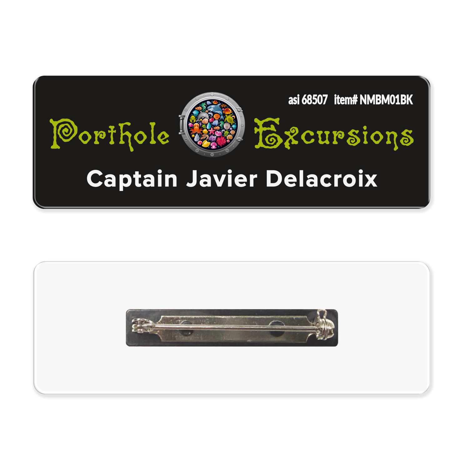 Picture of 1 x 3 Name Badge - Pin Back