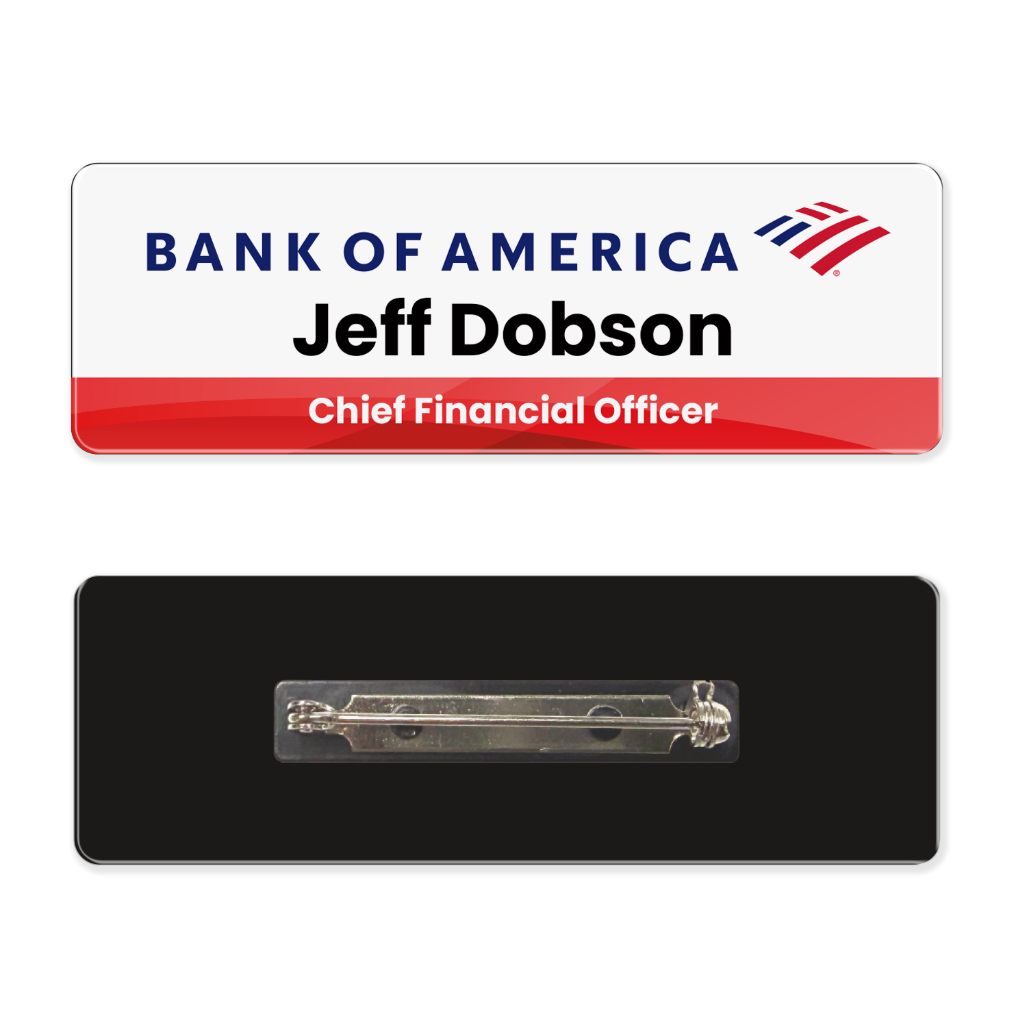 Picture of 1 x 3 Name Badge - Pin Back