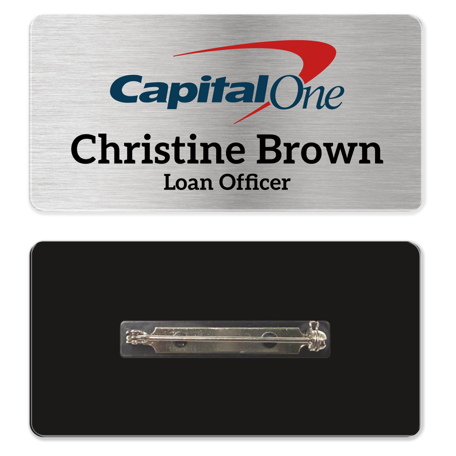 Picture of 1.5 x 3 Name Badge - Pin Back