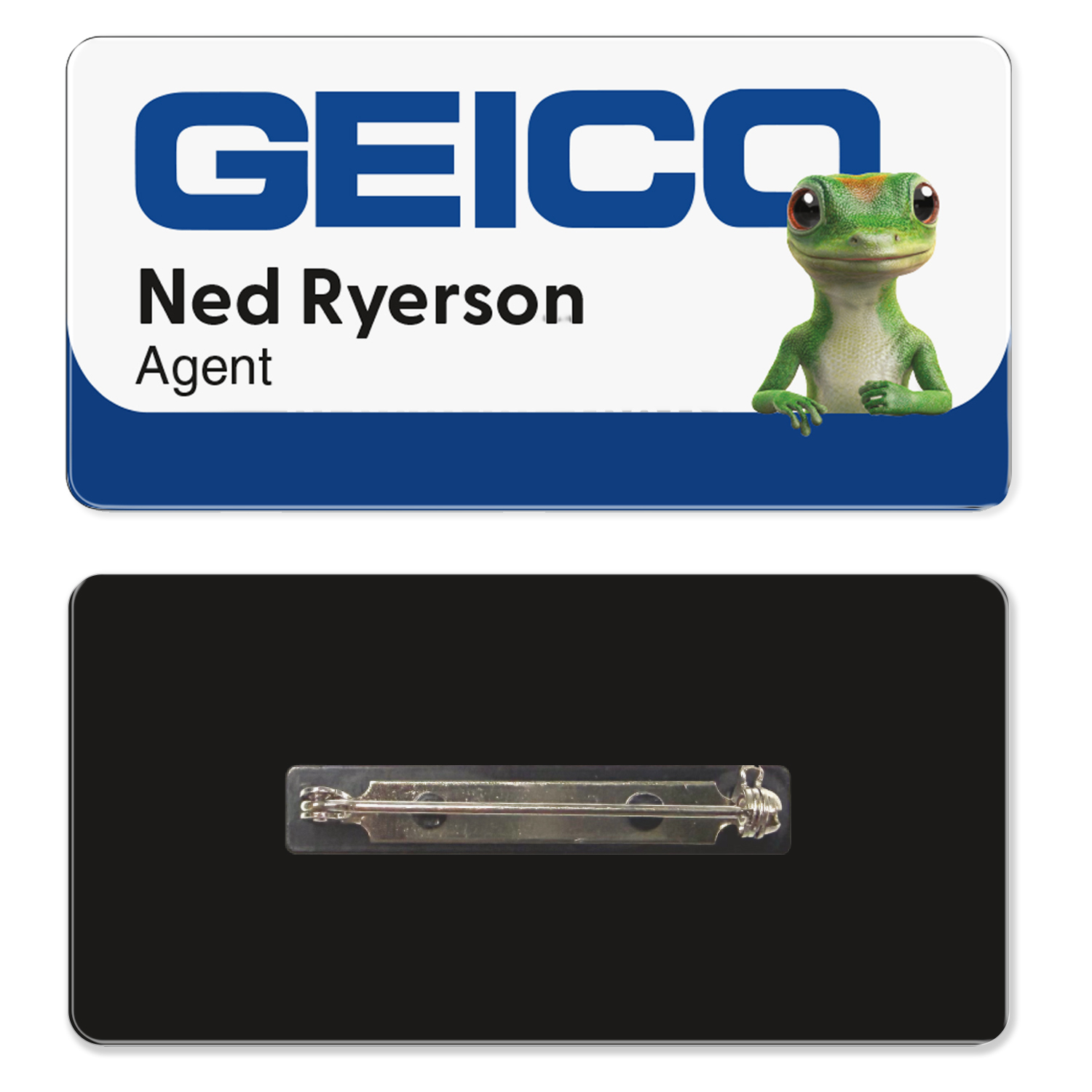 Picture of 1.5 x 3 Name Badge - Pin Back