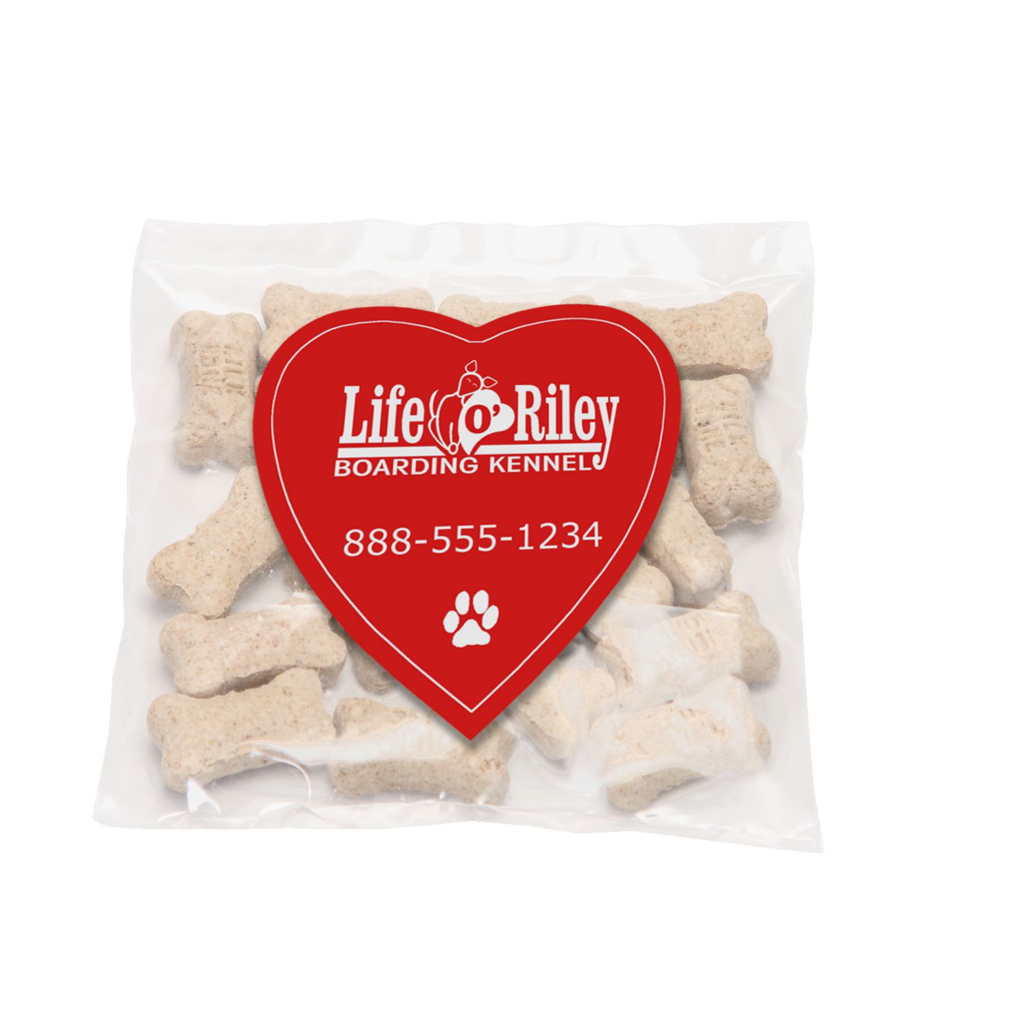 Picture of Mini Snack Bag with Large Heart Magnet Pet Fill