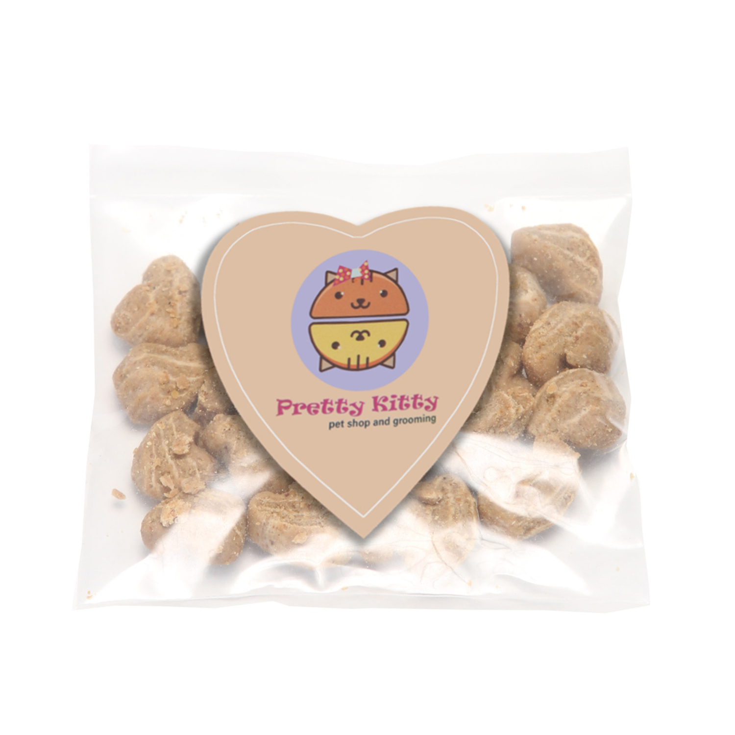 Picture of Mini Snack Bag with Large Heart Magnet Pet Fill