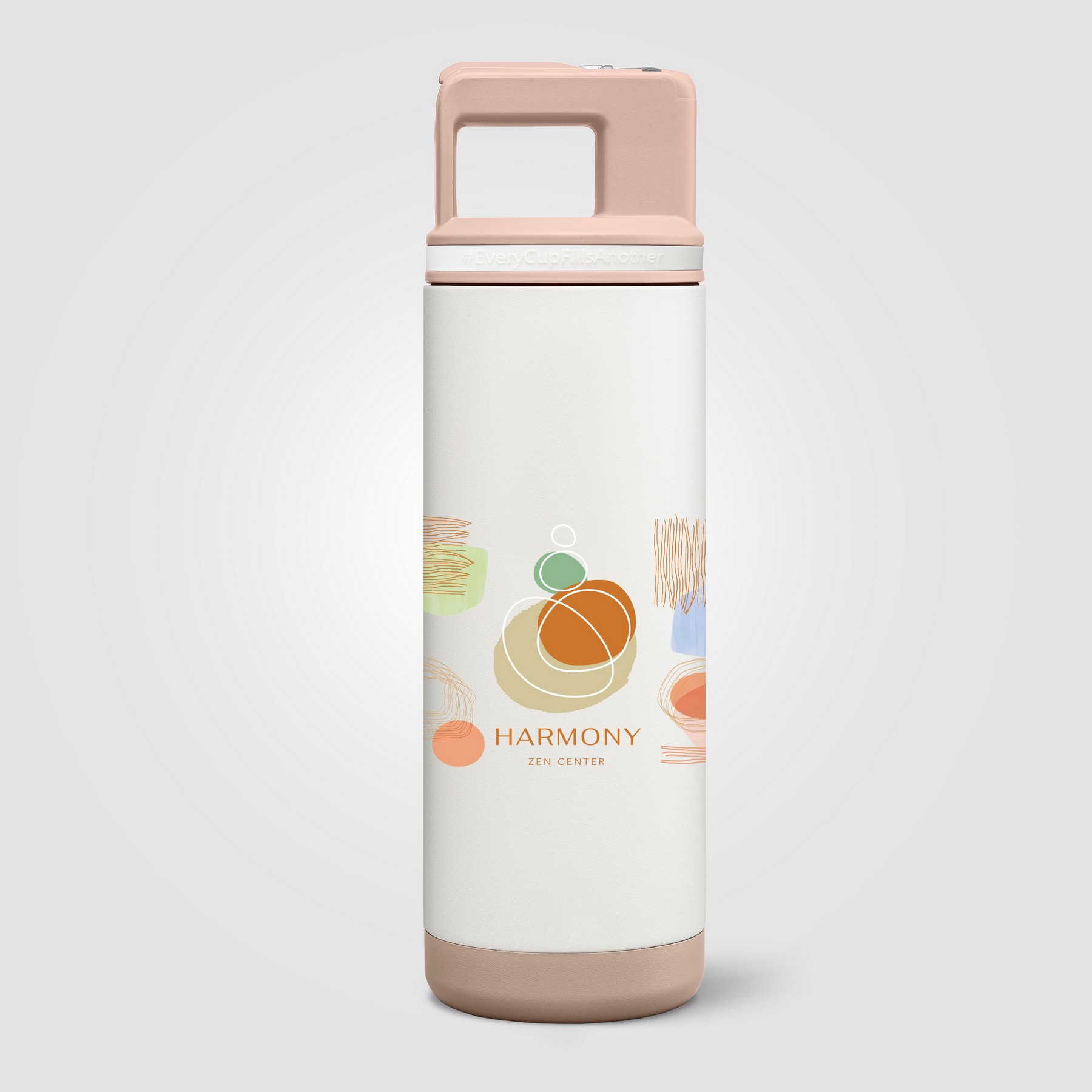 Picture of Grosche Alpine Stainless Steel Removable Straw Flip n' Sip Bottle - 20oz