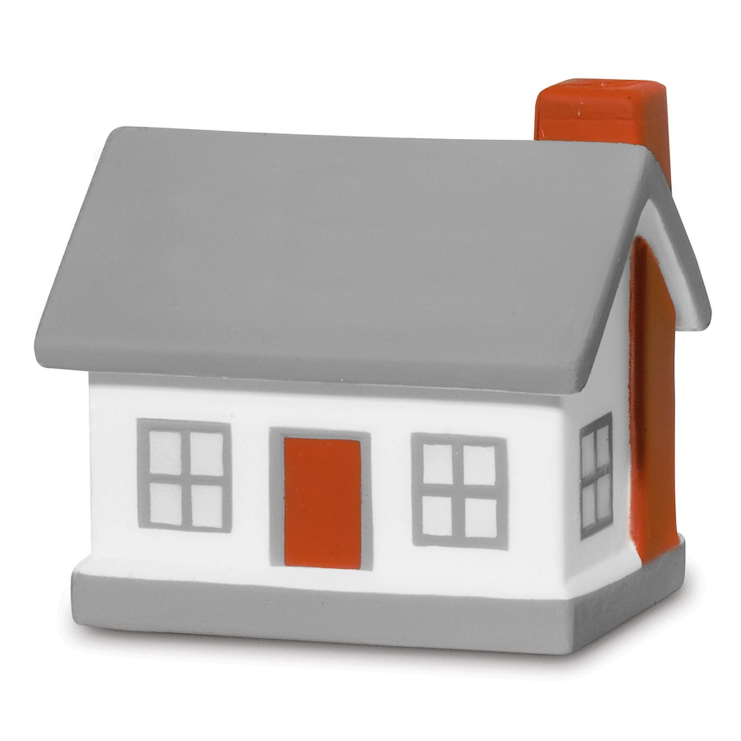 Picture of White, Gray And Red Home Stress Shape