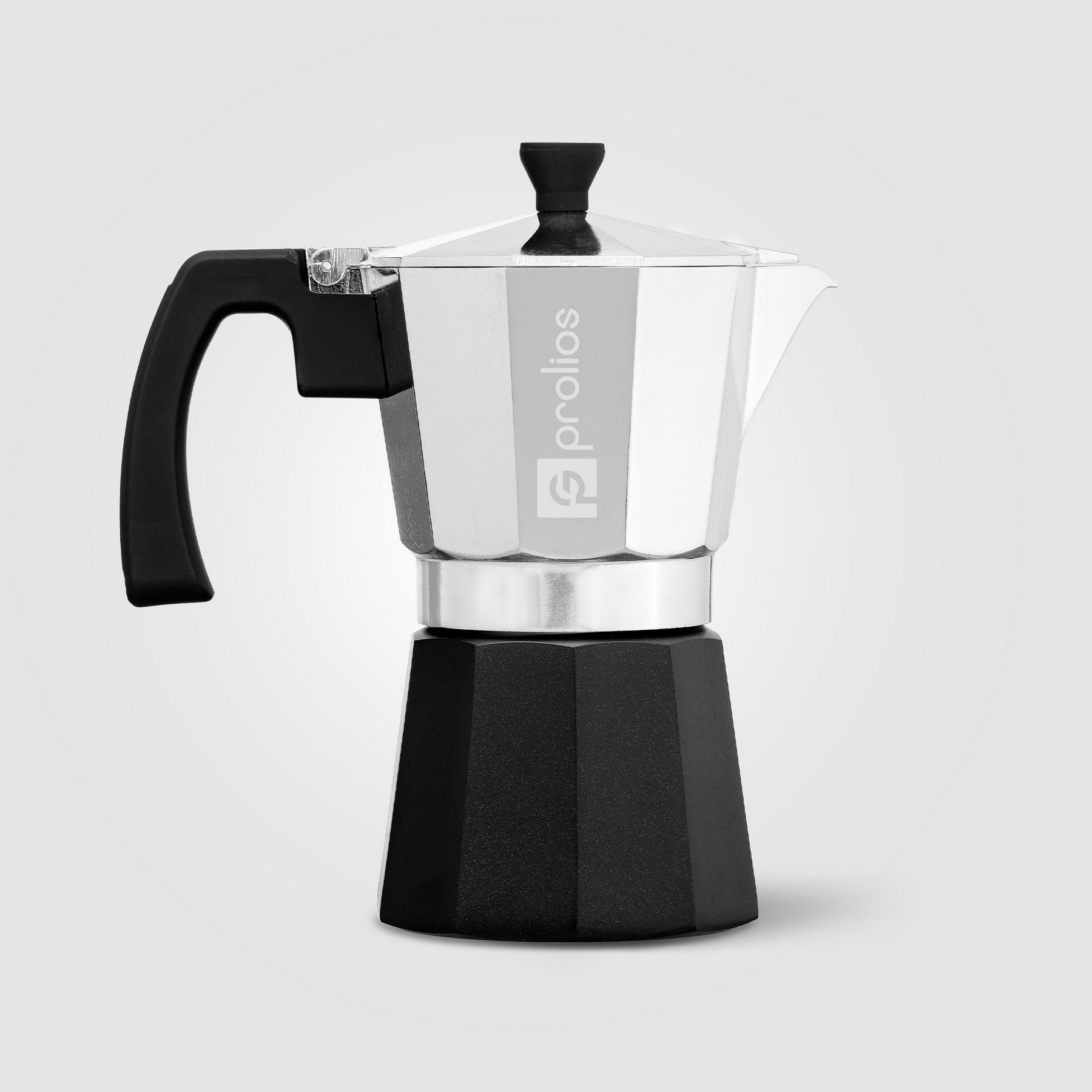 Picture of Grosche Milano Aluminum Stovetop Espresso Maker - 6-cup