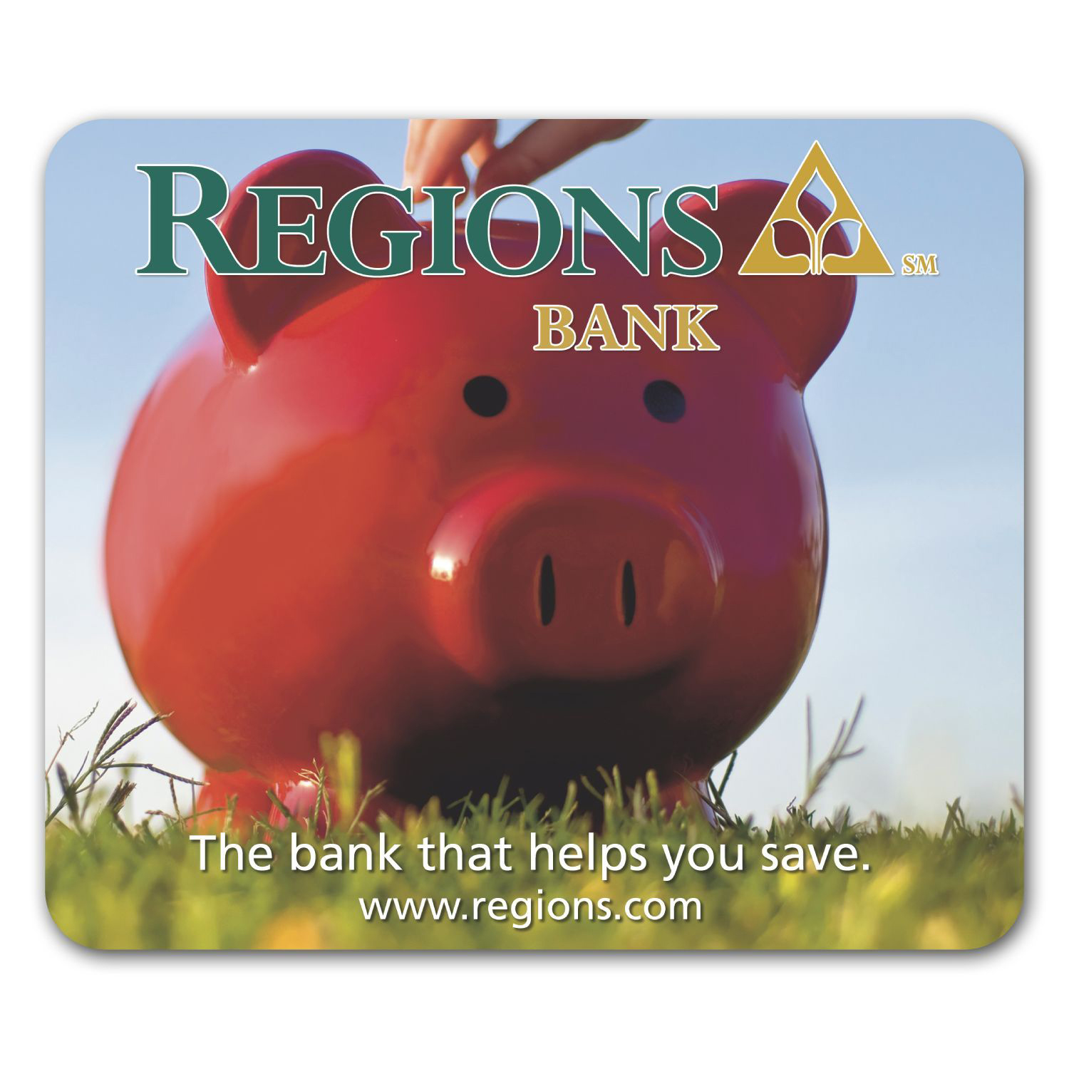 Picture of Rectangle Removable Adhesive Mouse Pad/Counter Mat
