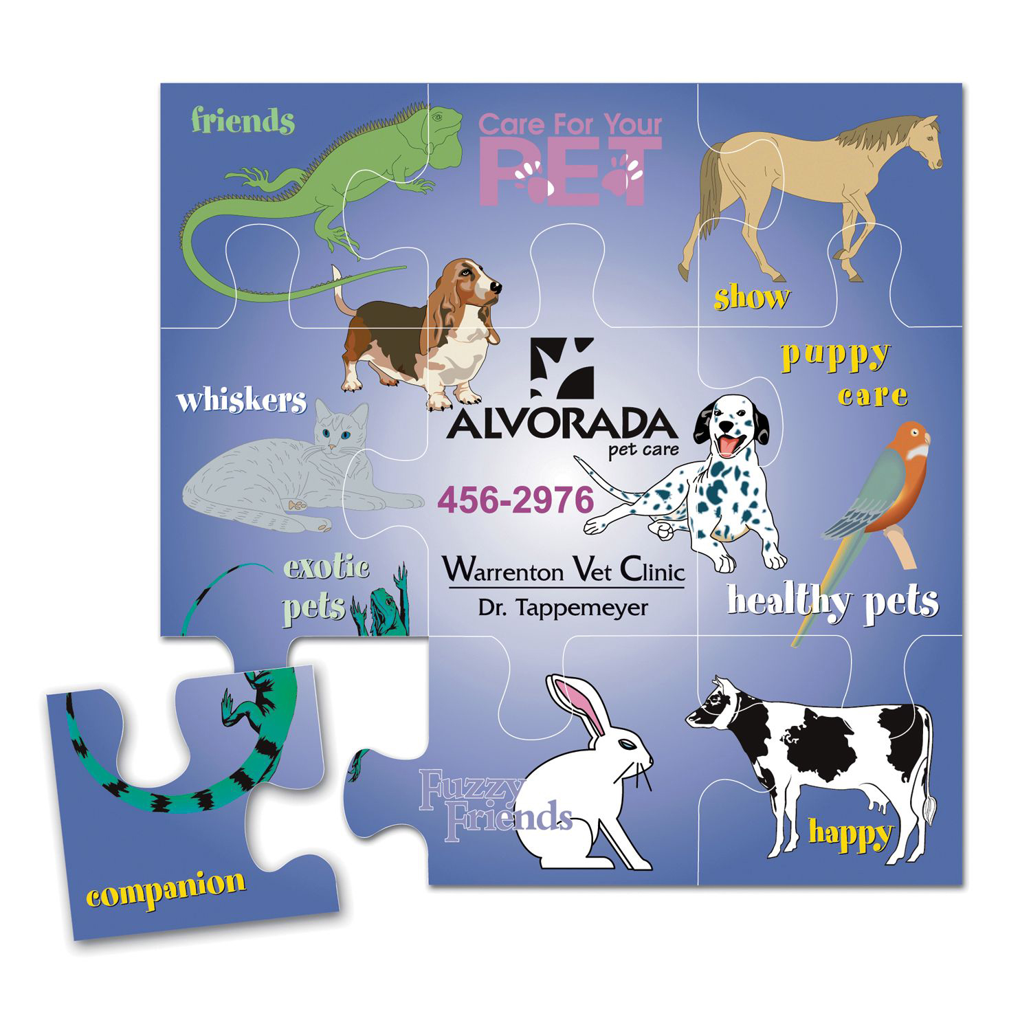 Picture of Message Magnet Puzzle Magnet