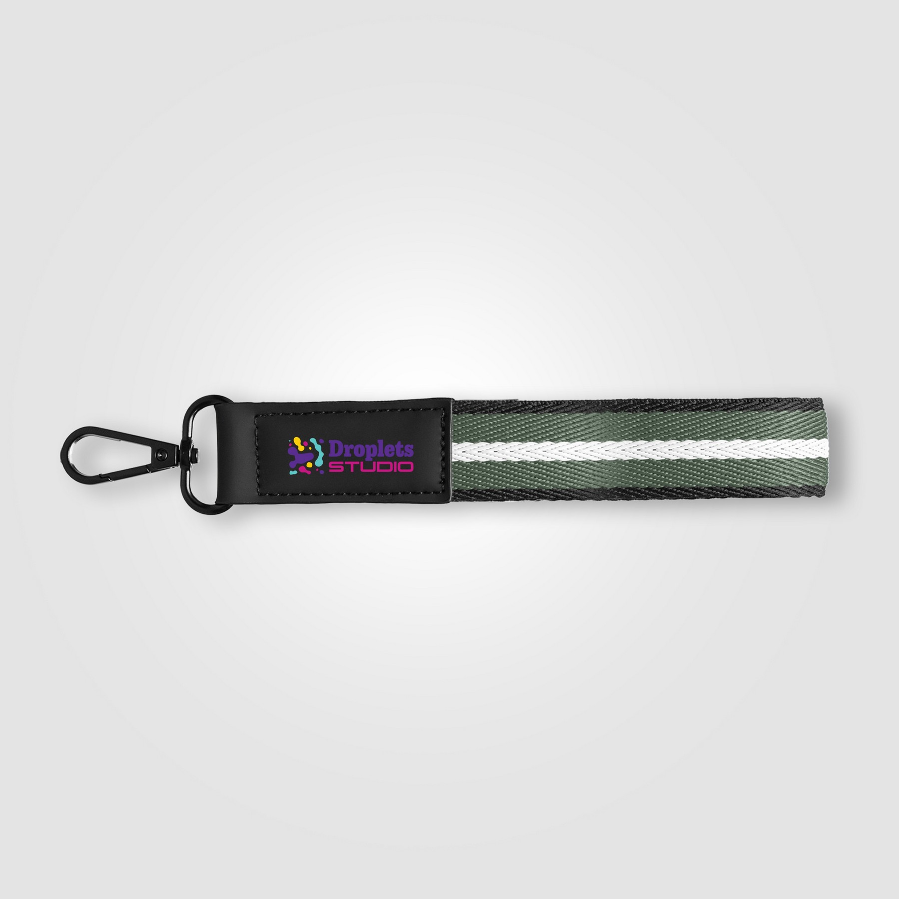 Picture of Newport rPET Woven Chevron Snap Trigger Keychain - 7.5" x 1"