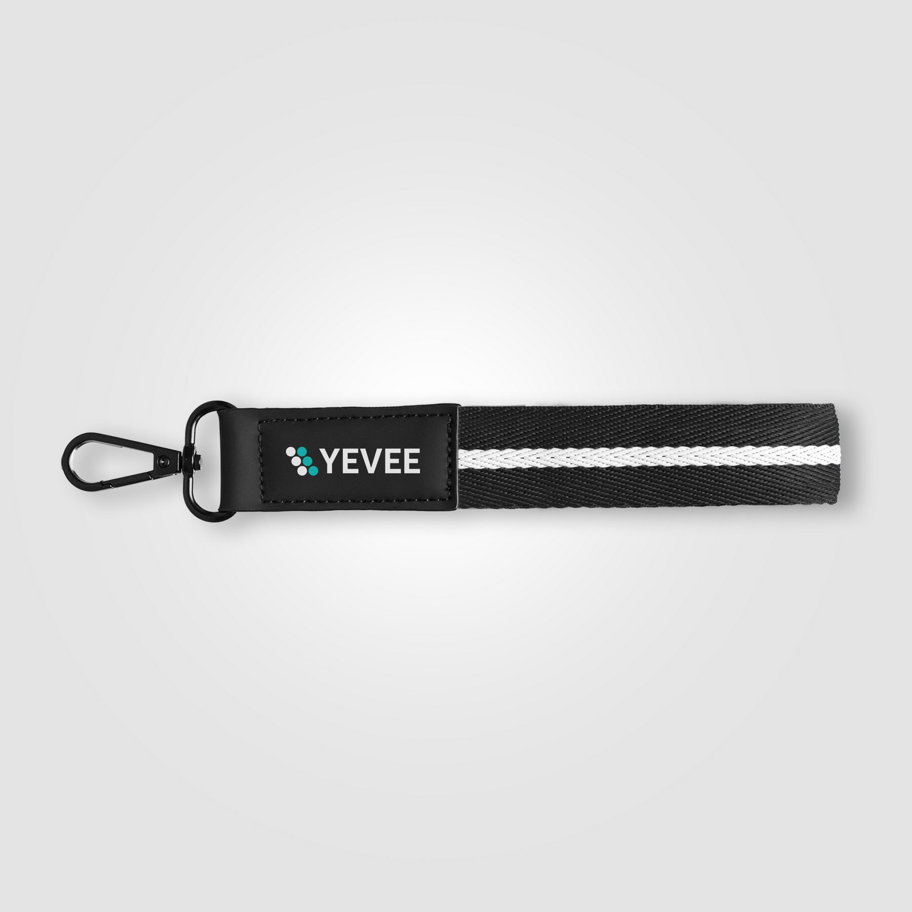 Picture of Newport rPET Woven Chevron Snap Trigger Keychain - 7.5" x 1"
