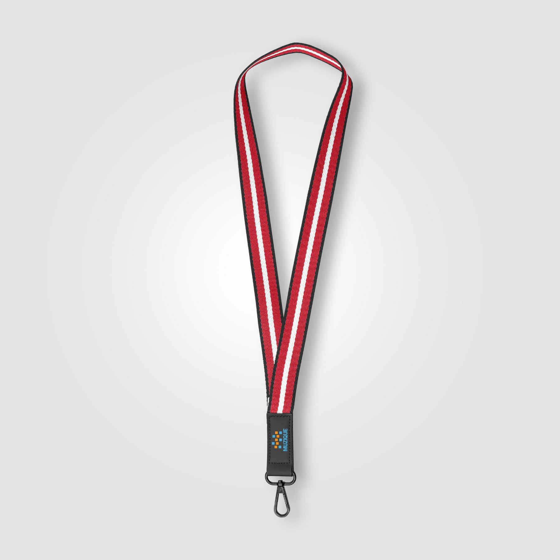 Picture of Newport rPET Woven Chevron Phone Strap Lanyard - 17.19"? 1"