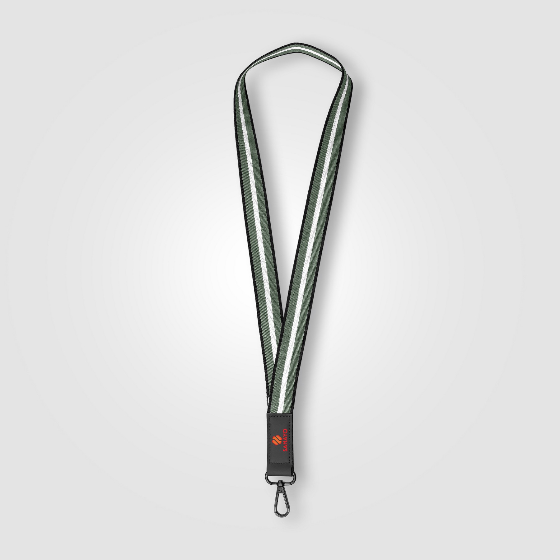 Picture of Newport rPET Woven Chevron Phone Strap Lanyard - 17.19"? 1"
