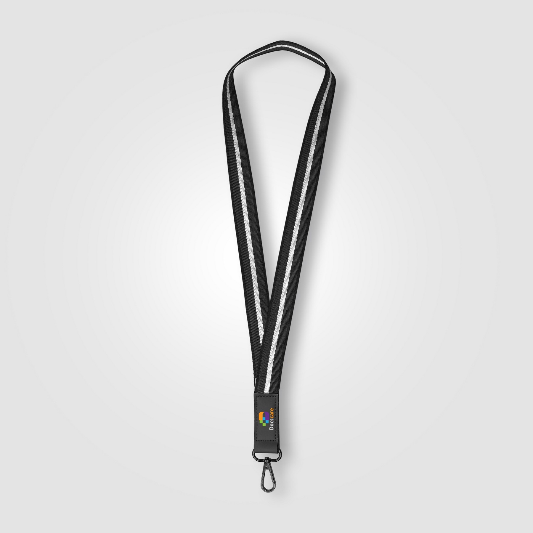Picture of Newport rPET Woven Chevron Phone Strap Lanyard - 17.19"? 1"