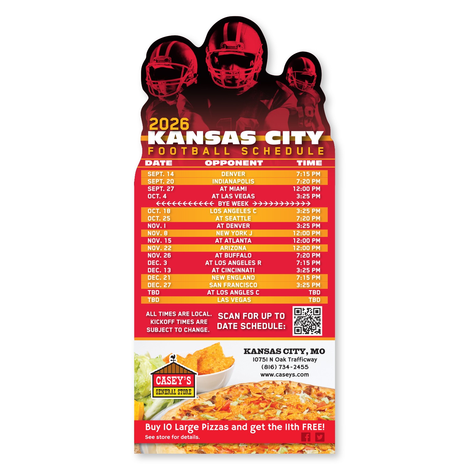 Picture of Football Schedule Magnet