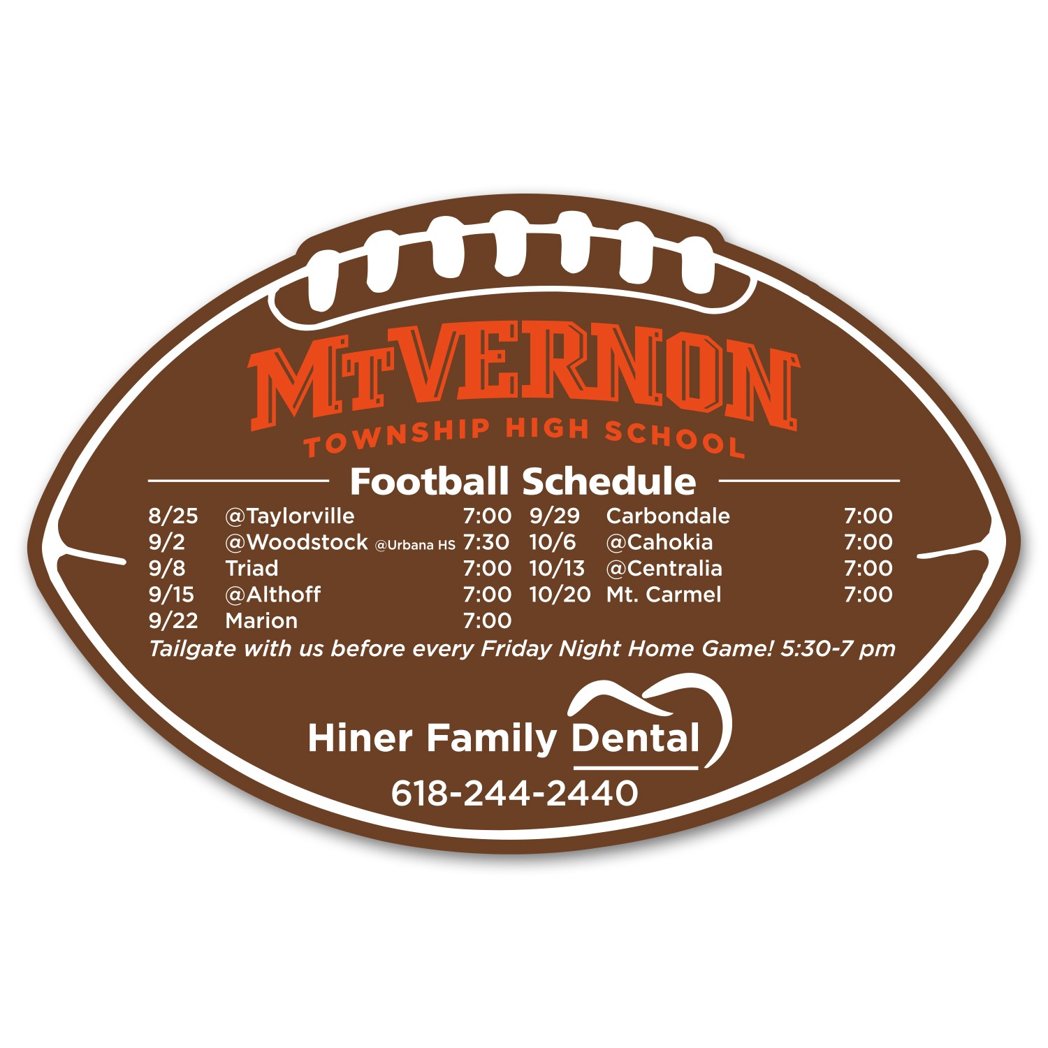 Picture of Schedule Football Magnet