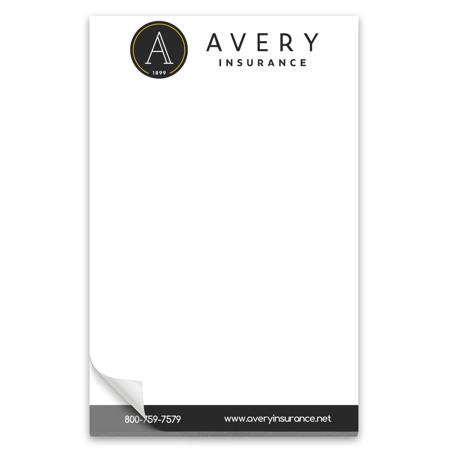 Picture of 50 Page 5-1/2 x 8-1/2 Paper Note Pad with Magnet