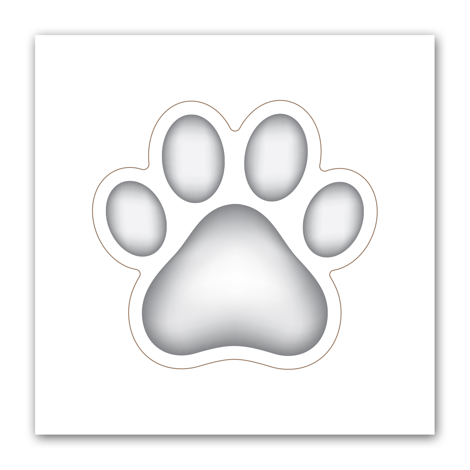 Picture of Paw Print Punch Out Picture Frame Magnet