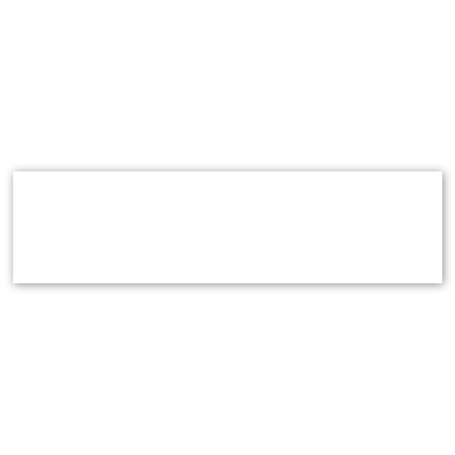 Picture of 3 X 11.5" Rect Perm Bumper Sticker