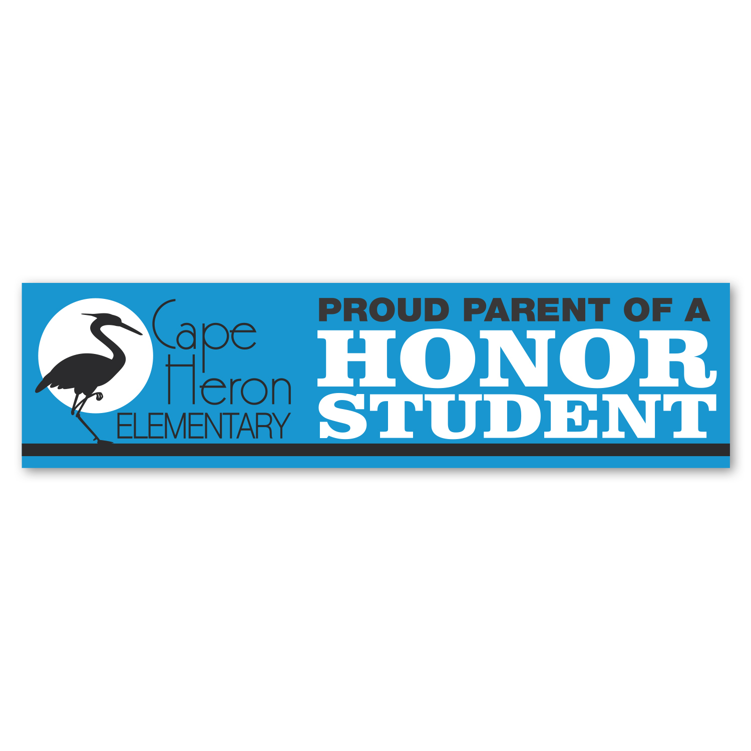 Picture of 3 X 11.5" Rect Perm Bumper Sticker