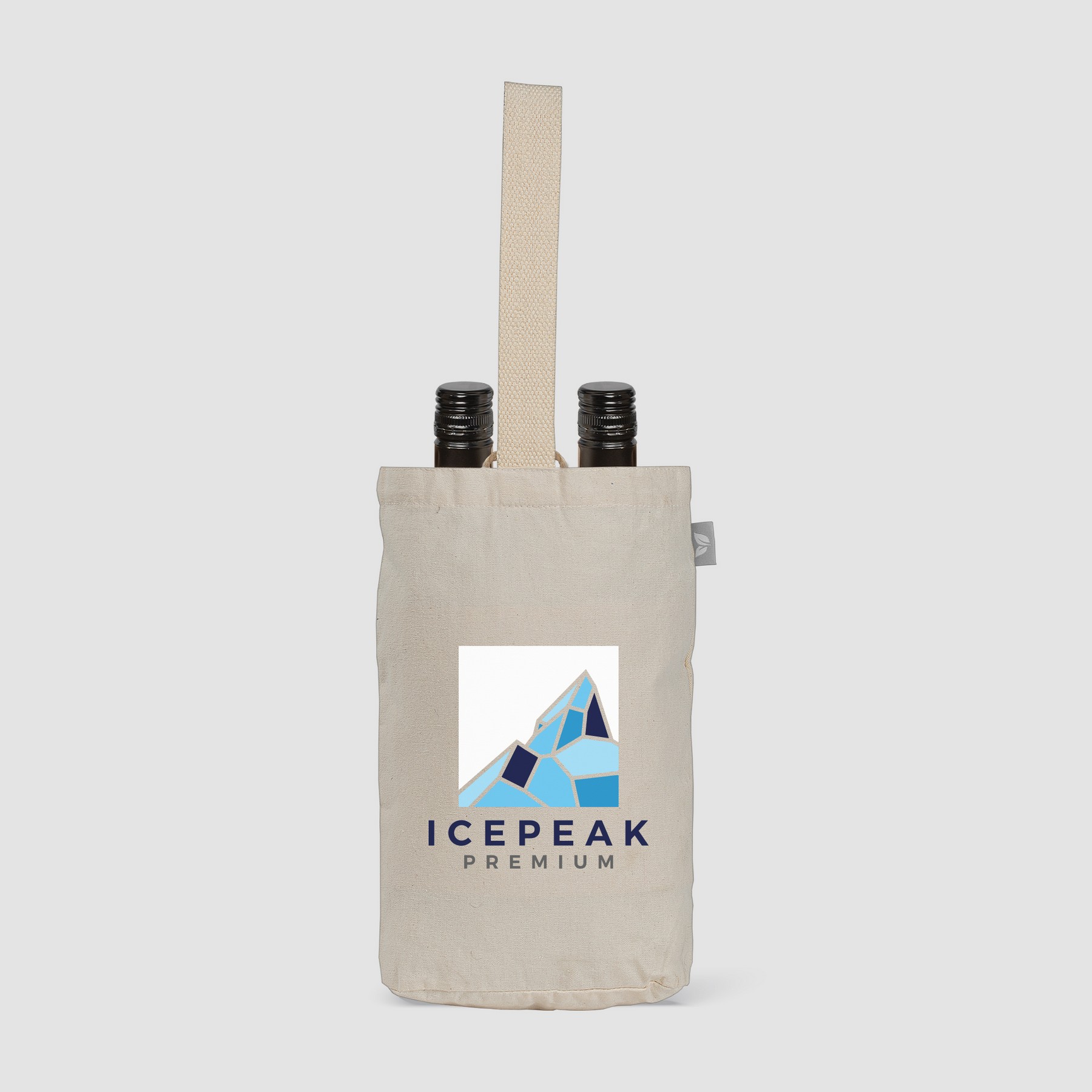 Picture of Tango - Dual-Bottle Wine Tote Bag - 8 oz. Recycled Cotton Blend - Heat Transfer