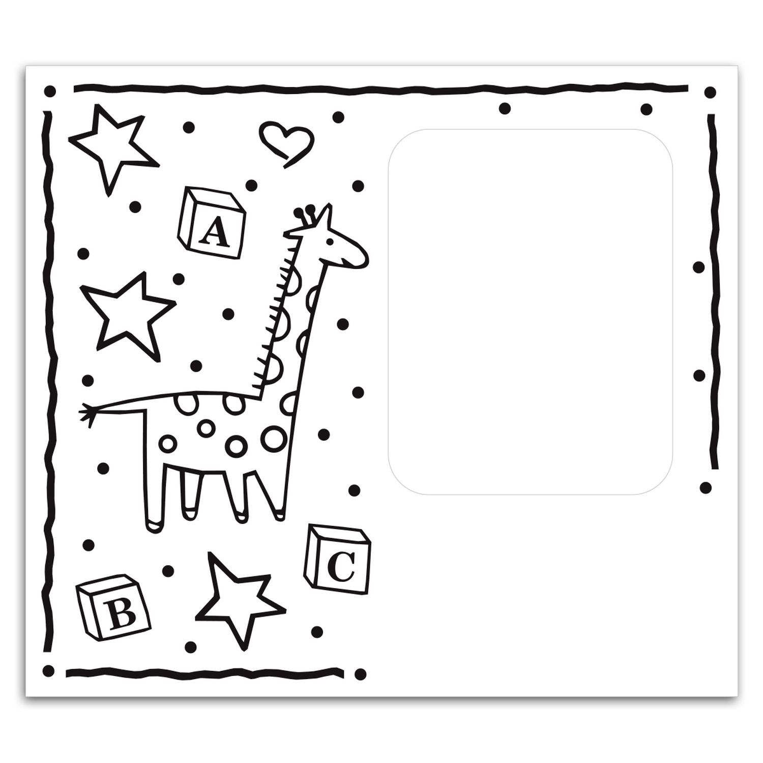 Picture of Rectangle Punch Out Picture Frame Magnet